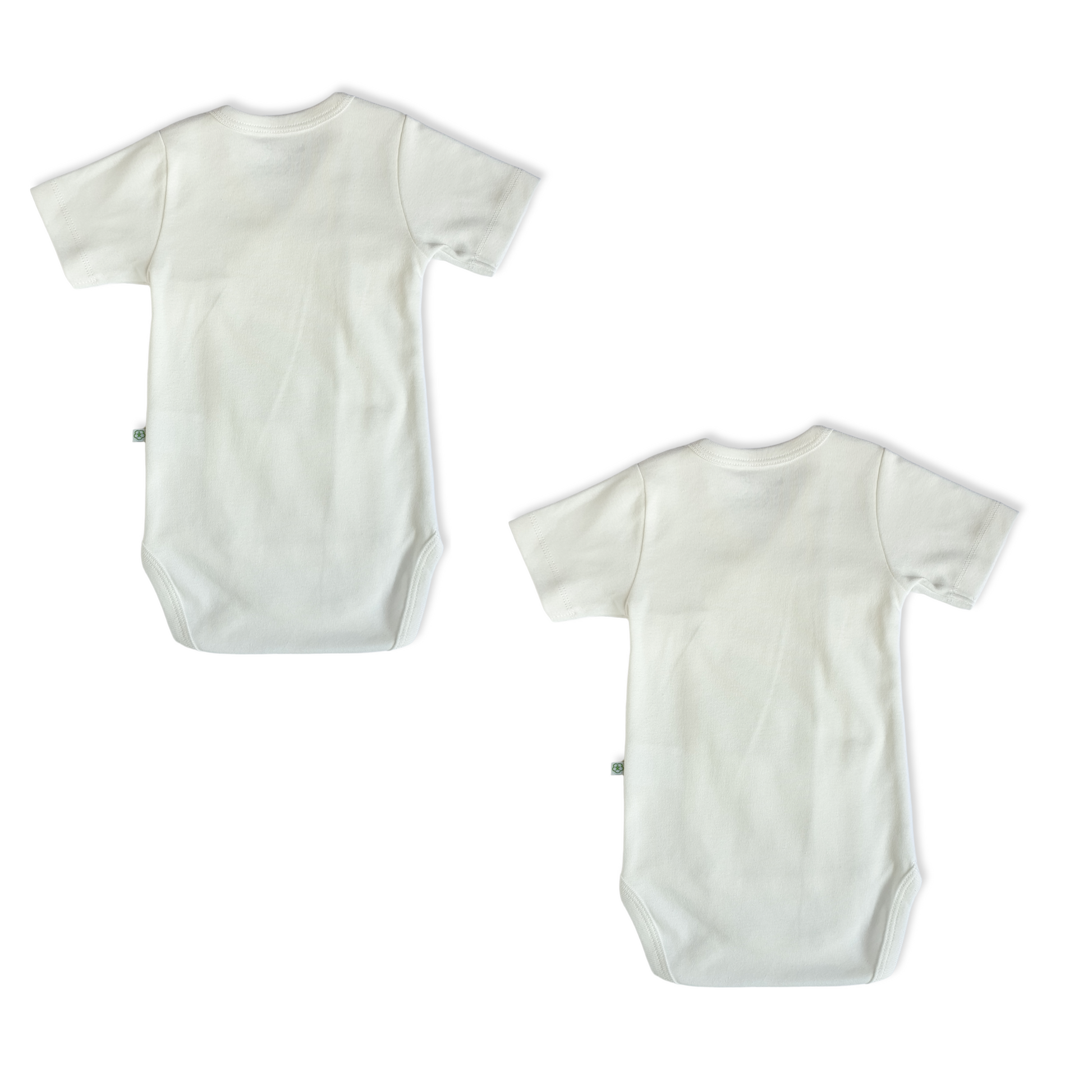 Organic Cotton Off-White I love Nature Unisex Body (set of 2)-Basic, Body, Bodysuit, Boy, catboy, catgirl, catunisex, Creeper, Girl, Off-White, Onesie, Organic, Short Sleeve-Biorganic-[Too Twee]-[Tootwee]-[baby]-[newborn]-[clothes]-[essentials]-[toys]-[Lebanon]