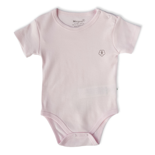 Organic Cotton Pink Basic Baby Girl Body