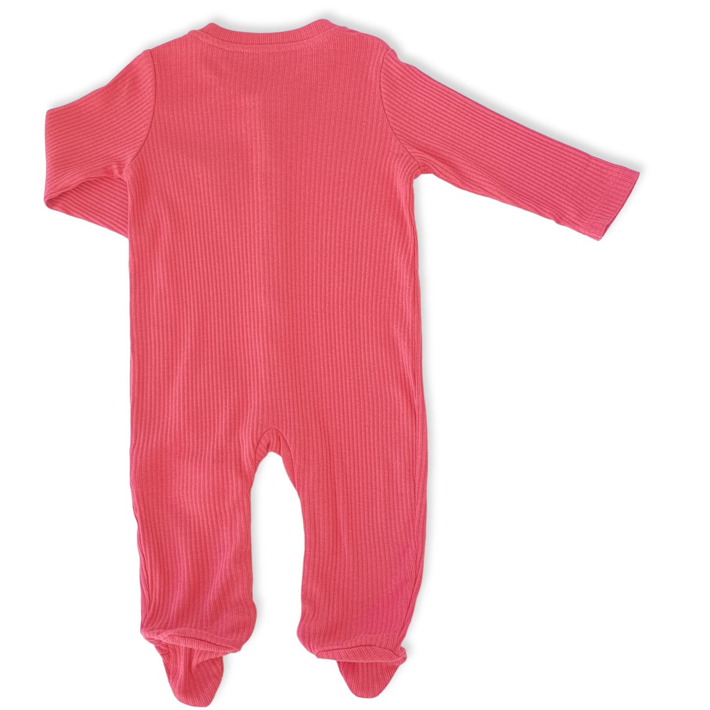 Organic Cotton Red Basic Unisex Jumpsuit with Pocket-Boy, catboy, catgirl, catunisex, Footed, Girl, Jumpsuit, Long Sleeve, Organic, Red, Unisex-Biorganic-[Too Twee]-[Tootwee]-[baby]-[newborn]-[clothes]-[essentials]-[toys]-[Lebanon]