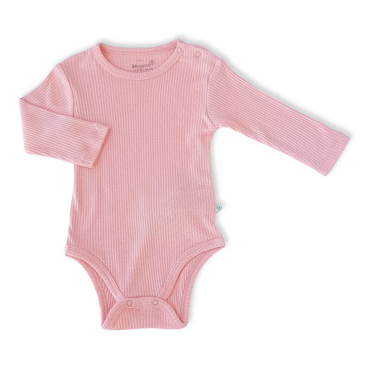 Organic Cotton Pink Basic Baby Girl Body-Basic, Body, Bodysuit, catgirl, Creeper, Long Sleeve, Onesie, Organic, Pink, Plain, Simple-Biorganic-[Too Twee]-[Tootwee]-[baby]-[newborn]-[clothes]-[essentials]-[toys]-[Lebanon]