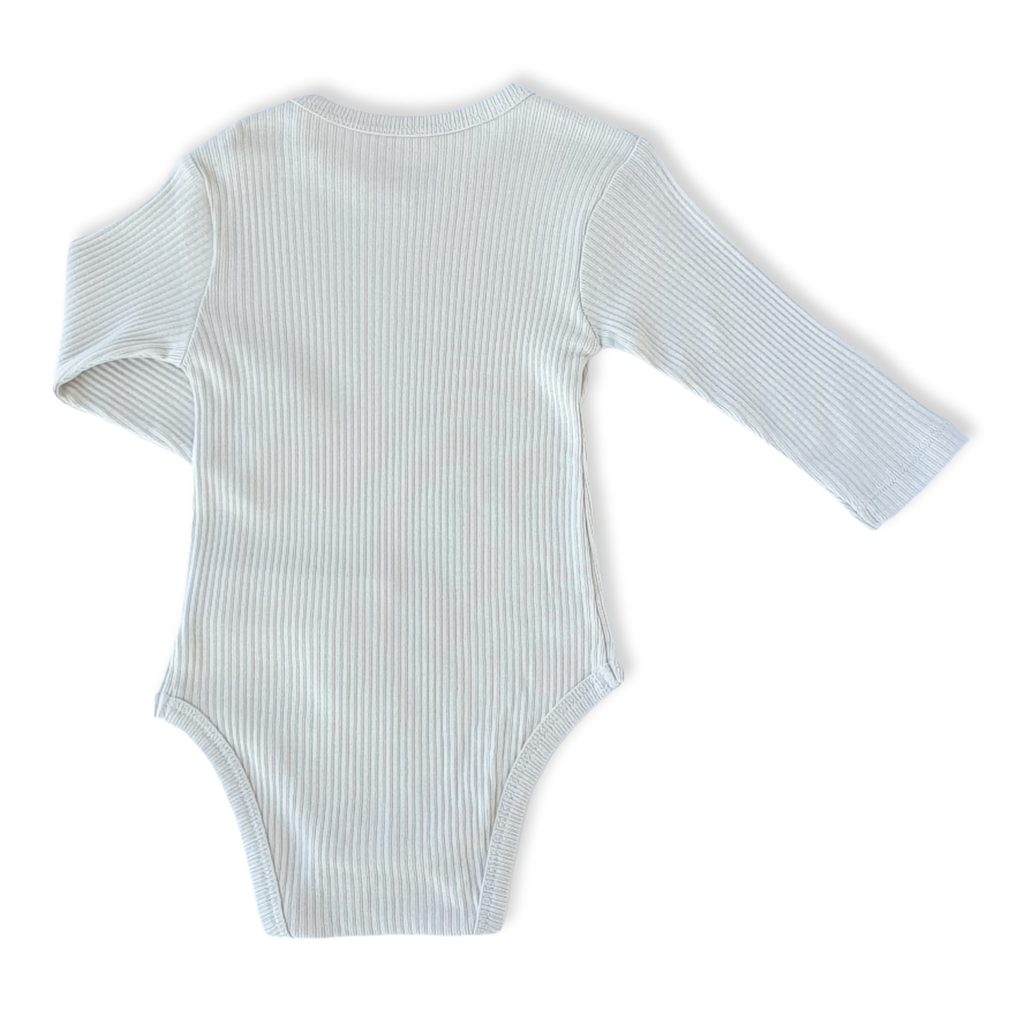 Organic Cotton Light Grey Basic Unisex Body-Basic, Body, Bodysuit, catboy, catgirl, catunisex, Creeper, Grey, Light Grey, Long Sleeve, Onesie, Organic, Plain, Simple-Biorganic-[Too Twee]-[Tootwee]-[baby]-[newborn]-[clothes]-[essentials]-[toys]-[Lebanon]