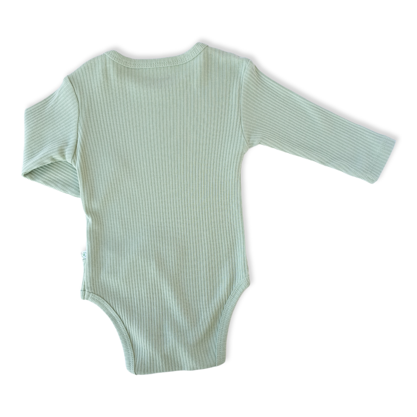 Organic Cotton Green Basic Unisex Body-Basic, Body, Bodysuit, catboy, catgirl, catunisex, Creeper, Green, Light Green, Long Sleeve, Onesie, Organic, Plain, Simple-Biorganic-[Too Twee]-[Tootwee]-[baby]-[newborn]-[clothes]-[essentials]-[toys]-[Lebanon]