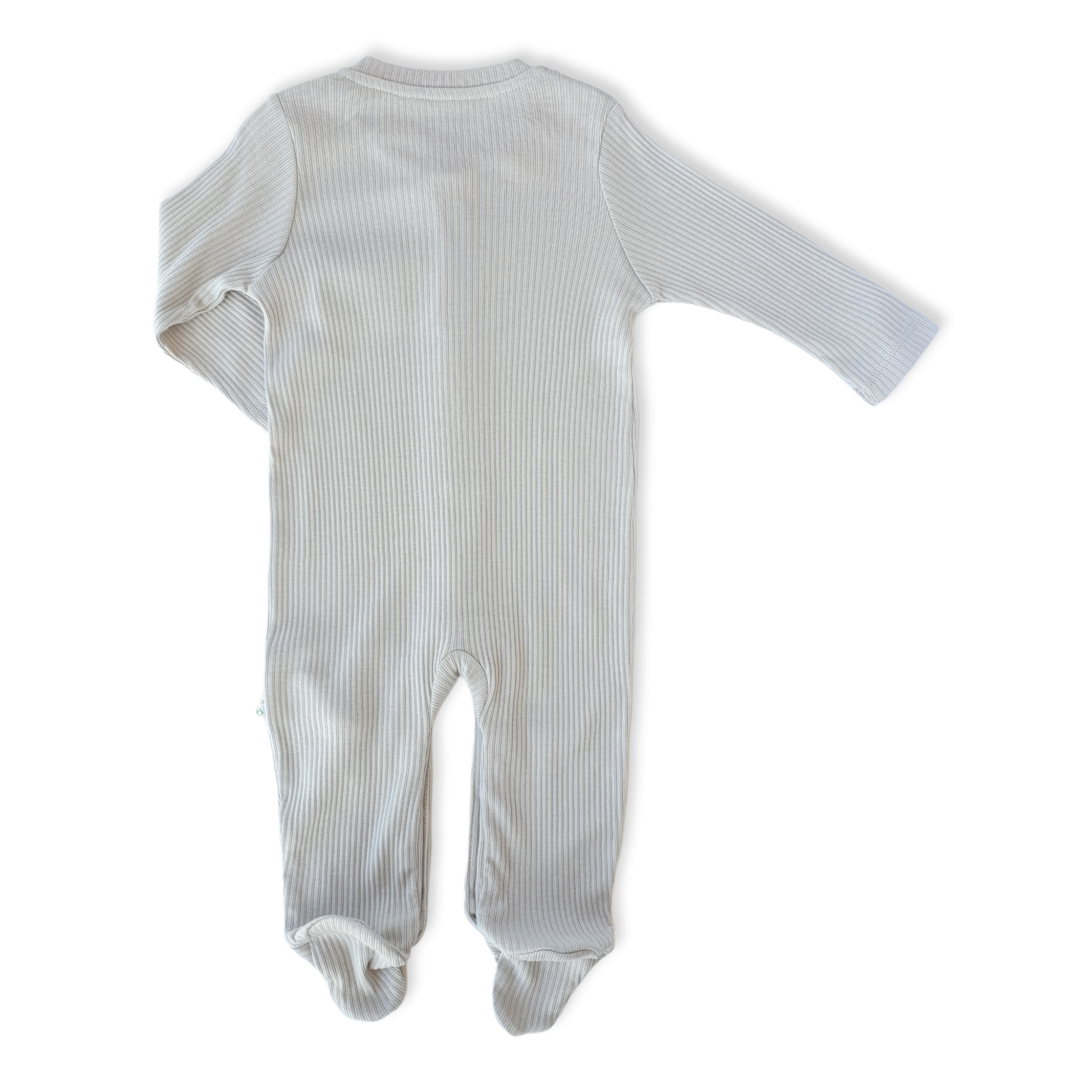 Organic Cotton Light Grey Basic Unisex Jumpsuit with Pocket-Boy, catboy, catgirl, catunisex, Footed, Girl, Grey, Jumpsuit, Light Grey, Long Sleeve, Organic, Unisex-Biorganic-[Too Twee]-[Tootwee]-[baby]-[newborn]-[clothes]-[essentials]-[toys]-[Lebanon]