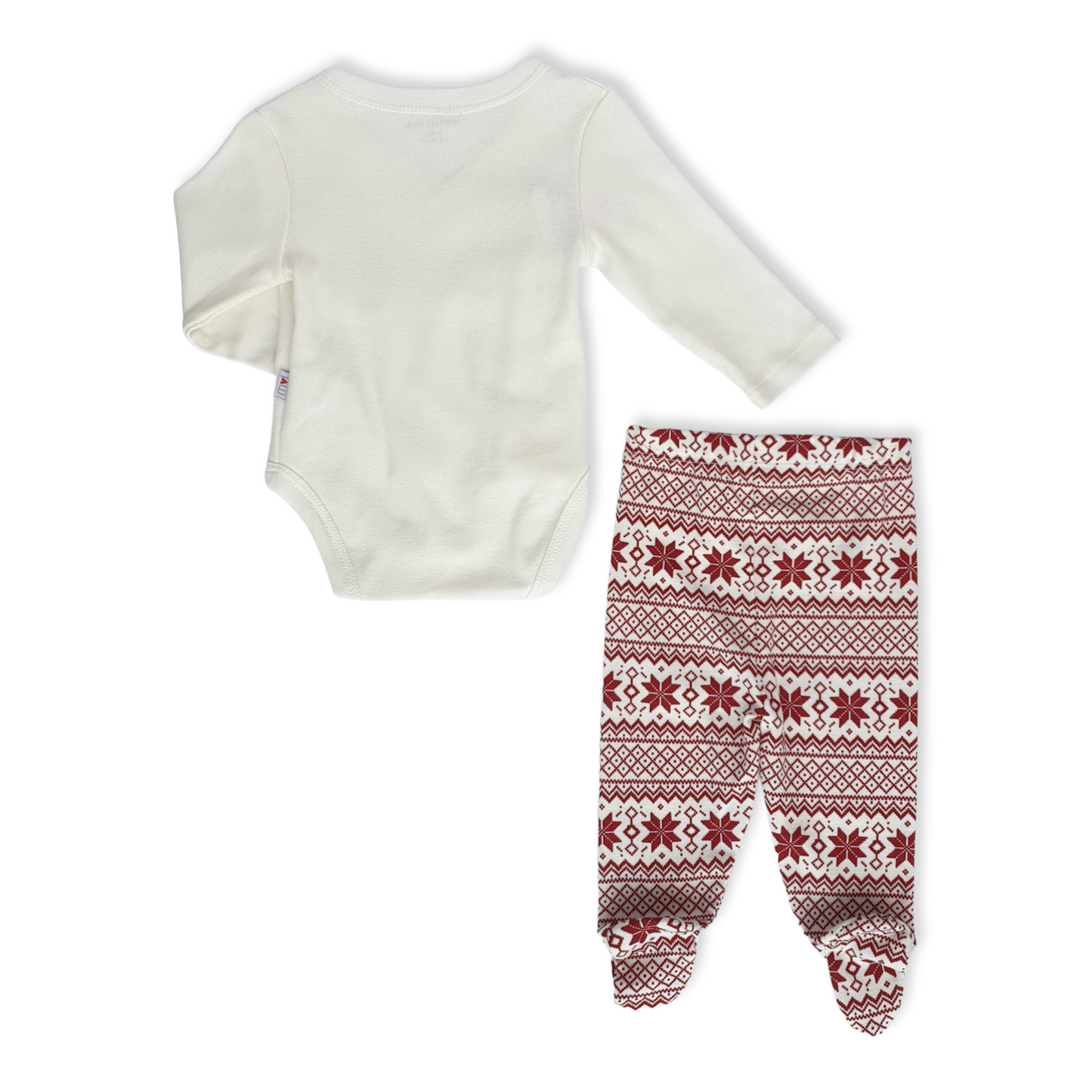 2pcs Unisex Winter Bear Body with Footed Pants-Bear, Body, Bodysuit, Boy, Cartoon, catboy, catgirl, catset2pcs, catunisex, Creeper, Footless, Long Sleeve, Newborn, Onesie, Pants, Red, Unisex, White-Mother Love-[Too Twee]-[Tootwee]-[baby]-[newborn]-[clothes]-[essentials]-[toys]-[Lebanon]