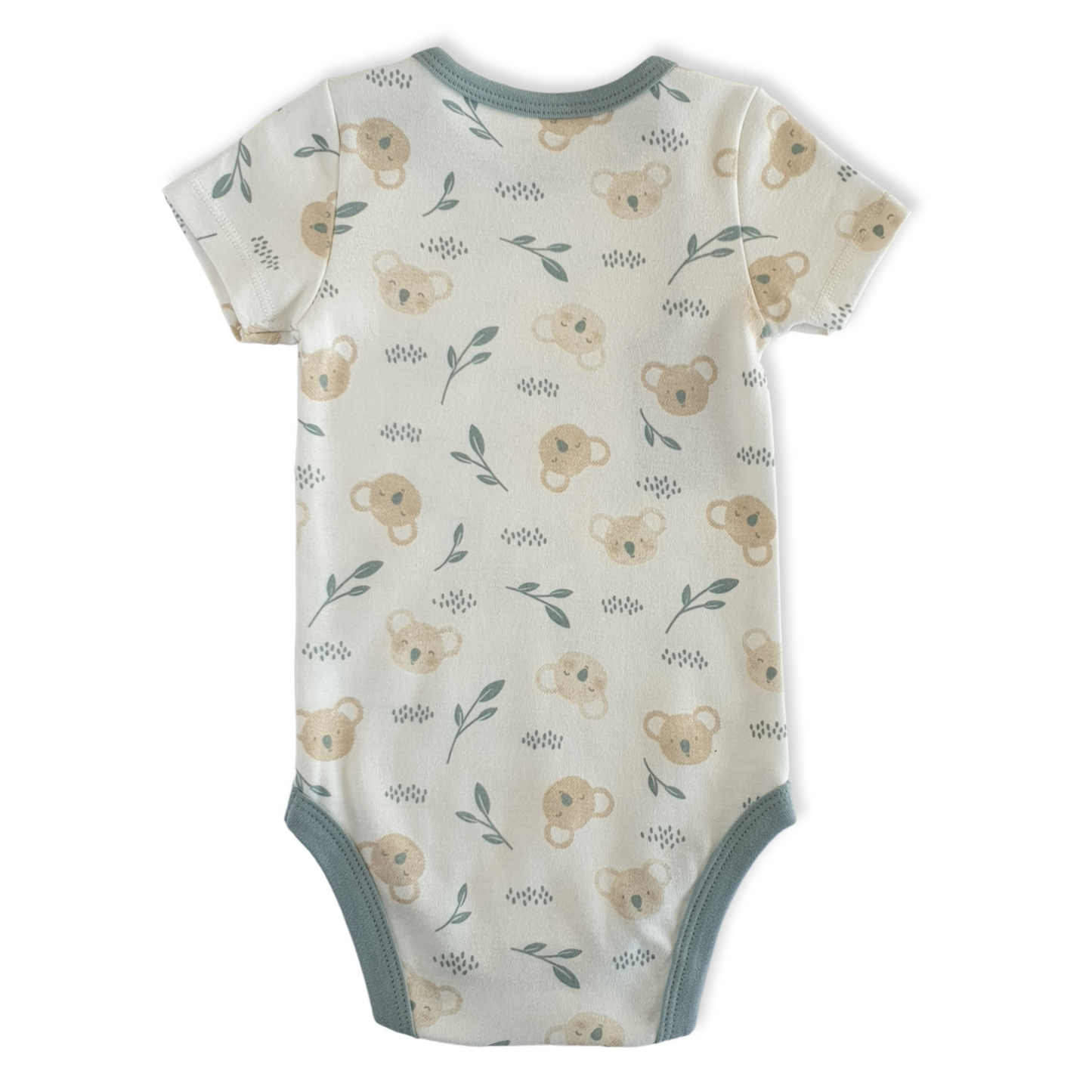 Organic Cotton Unisex Panda Face Body-Beige, Body, Bodysuit, Boy, Brown, catboy, catgirl, catunisex, Creeper, Face, Green, Nature, Onesie, Panda, Short Sleeve, Unisex, White-Mother Love-[Too Twee]-[Tootwee]-[baby]-[newborn]-[clothes]-[essentials]-[toys]-[Lebanon]