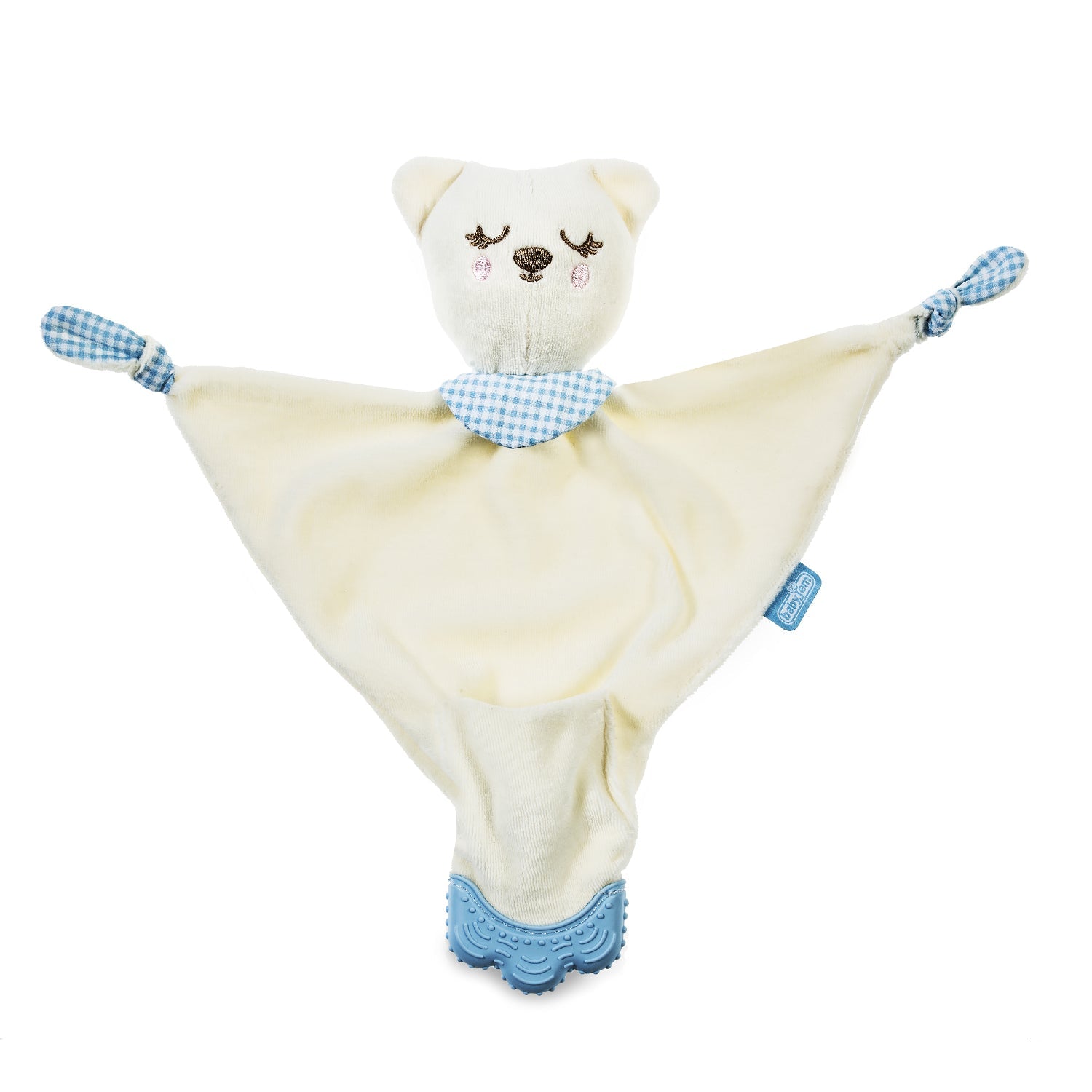 My Sleeping Buddy with Teether Blue-Bear, Blue, Boy, catteether, Friend, Plush, Sleeping, Soothing, Teddy, Teether, Teething-Babyjem-[Too Twee]-[Tootwee]-[baby]-[newborn]-[clothes]-[essentials]-[toys]-[Lebanon]