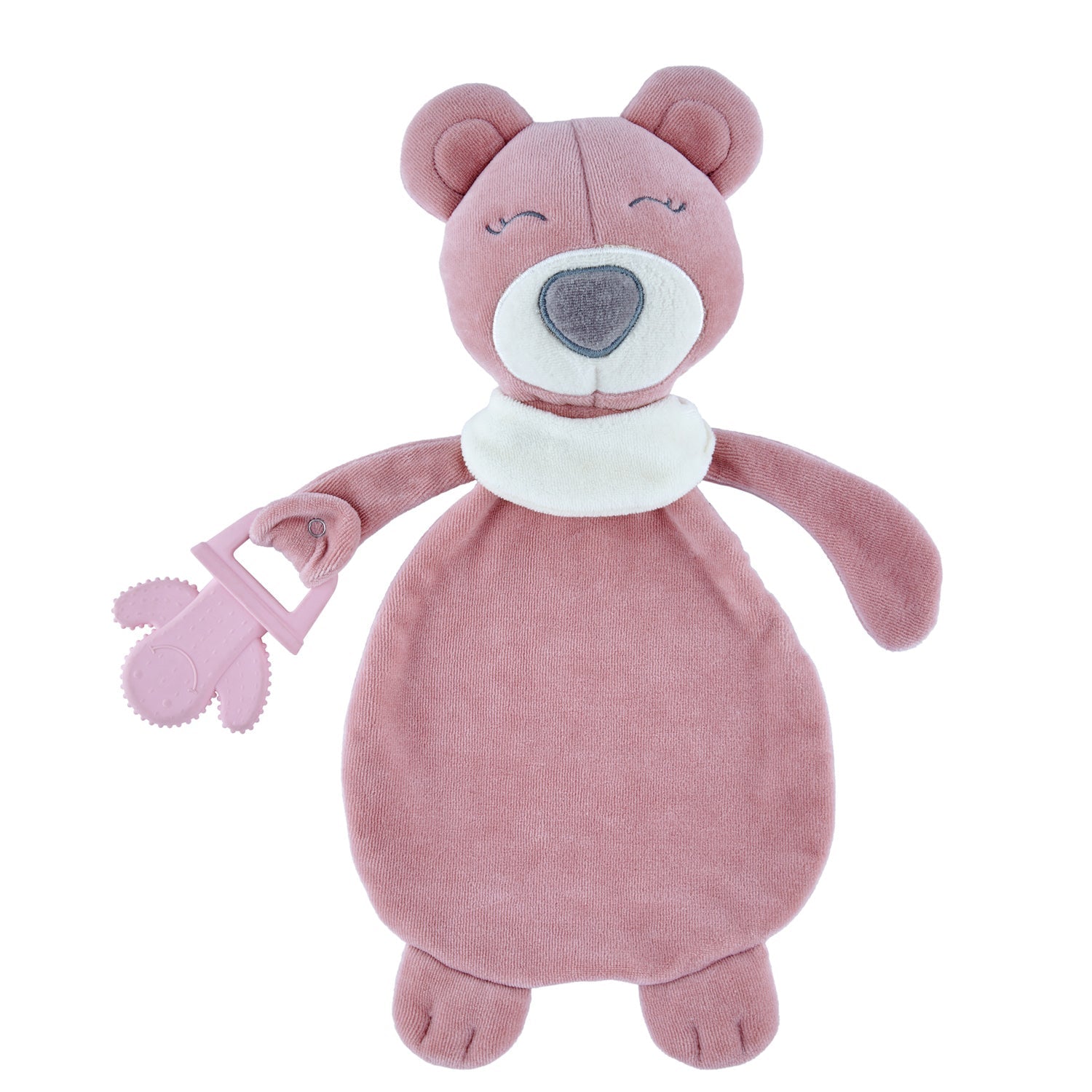 Babyjem - Sleep Teddy Bear Teether Pink