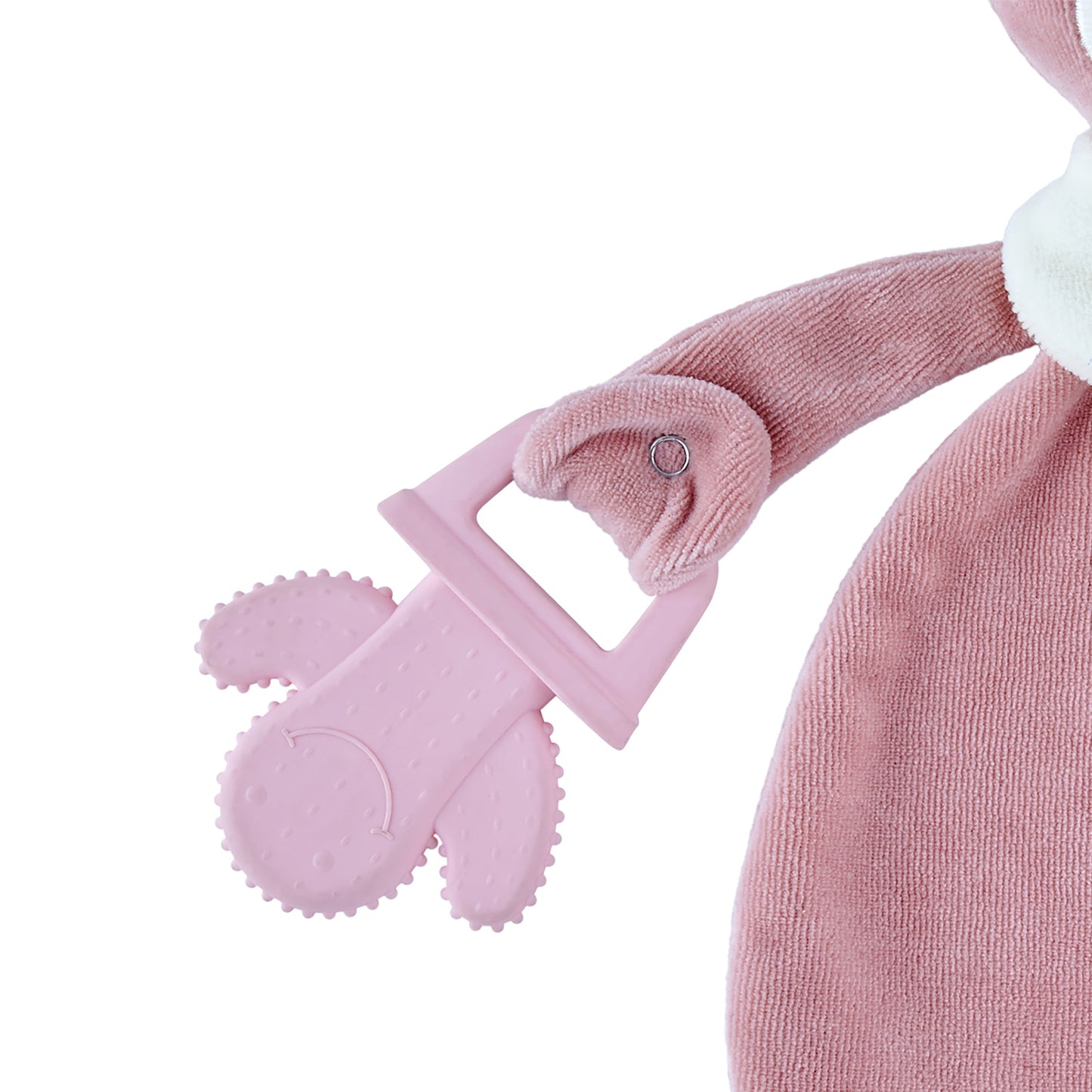 Sleep Teddy Bear Teether Pink-Bear, catteether, Friend, Girl, Pink, Plush, Sleeping, Soothing, Teddy, Teether, Teething-Babyjem-[Too Twee]-[Tootwee]-[baby]-[newborn]-[clothes]-[essentials]-[toys]-[Lebanon]