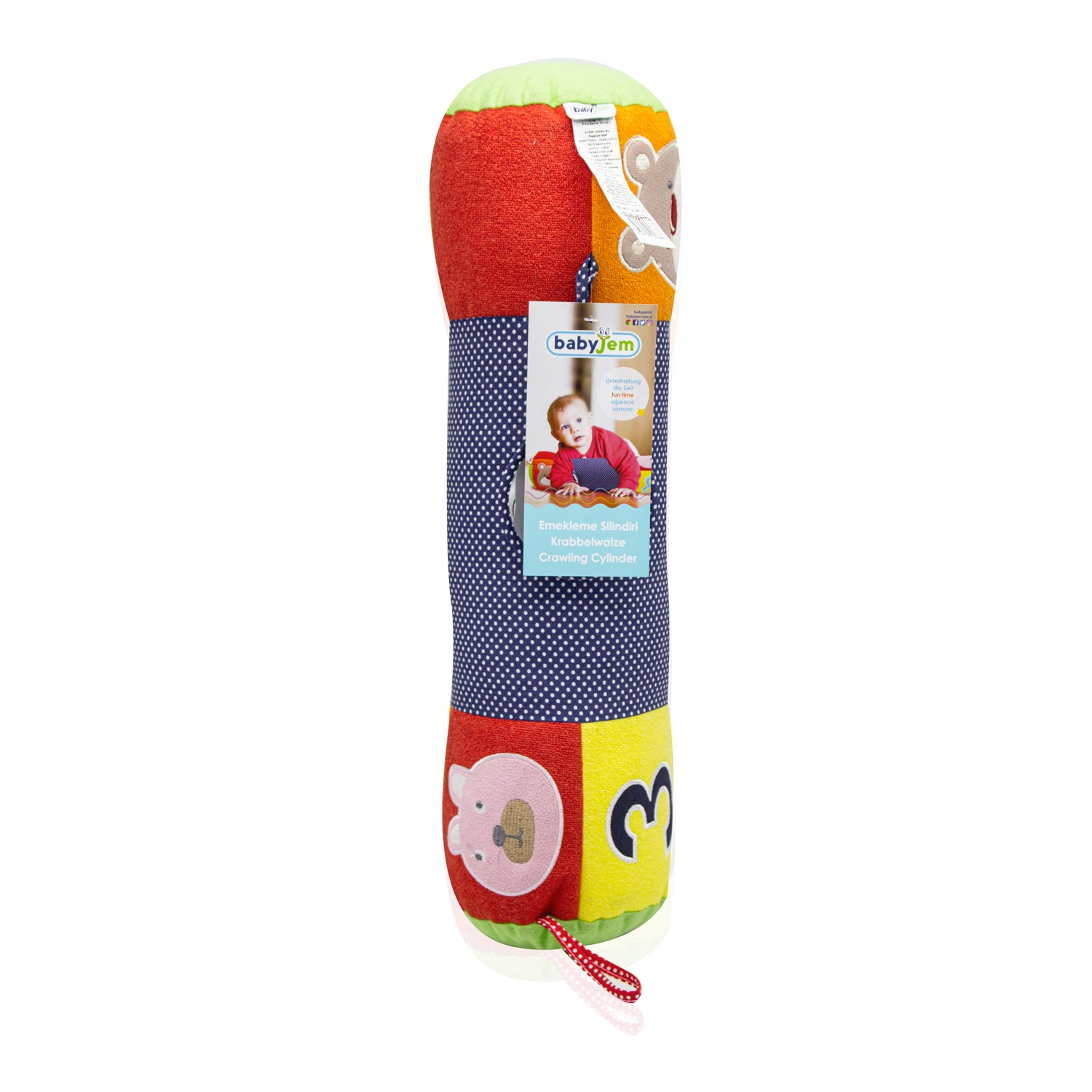 Crawling Cylinder-Animals, catbabygear, catedu, Colors, Crawling, Development, Learning, Motor, Muscles, Neck, Numbers, Skills, Sport-Babyjem-[Too Twee]-[Tootwee]-[baby]-[newborn]-[clothes]-[essentials]-[toys]-[Lebanon]