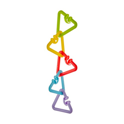 5pcs Triangle Toy Hanger-Bite, Blue, cattoy012m+, cattoysens, Chew, Colors, Green, Hanger, Happy, Hold, Purple, Red, Toy, Triangle, Yellow-Babyjem-[Too Twee]-[Tootwee]-[baby]-[newborn]-[clothes]-[essentials]-[toys]-[Lebanon]