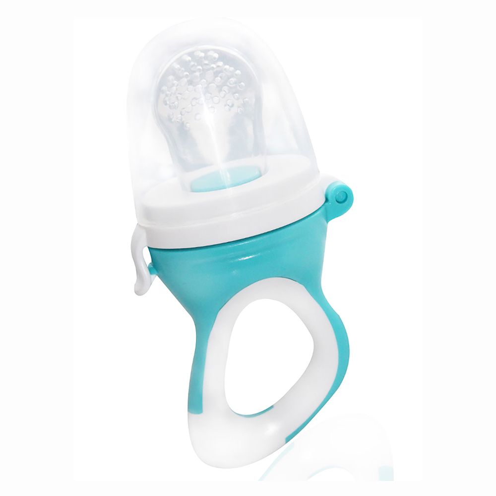 Blue Baby Fruit Feeder-Feed, Feeder, Fruit, Pacifier, Safe, Silicone-Babyjem-[Too Twee]-[Tootwee]-[baby]-[newborn]-[clothes]-[essentials]-[toys]-[Lebanon]