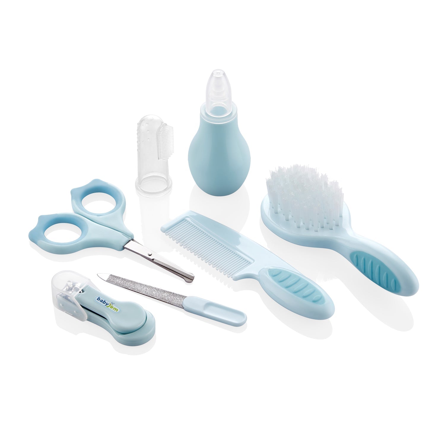 Blue Baby Grooming Set 7pcs-Blue, Brush, catbabycare, Grooming, Nail, Scissors, Thermometer, Toothbrush-Babyjem-[Too Twee]-[Tootwee]-[baby]-[newborn]-[clothes]-[essentials]-[toys]-[Lebanon]