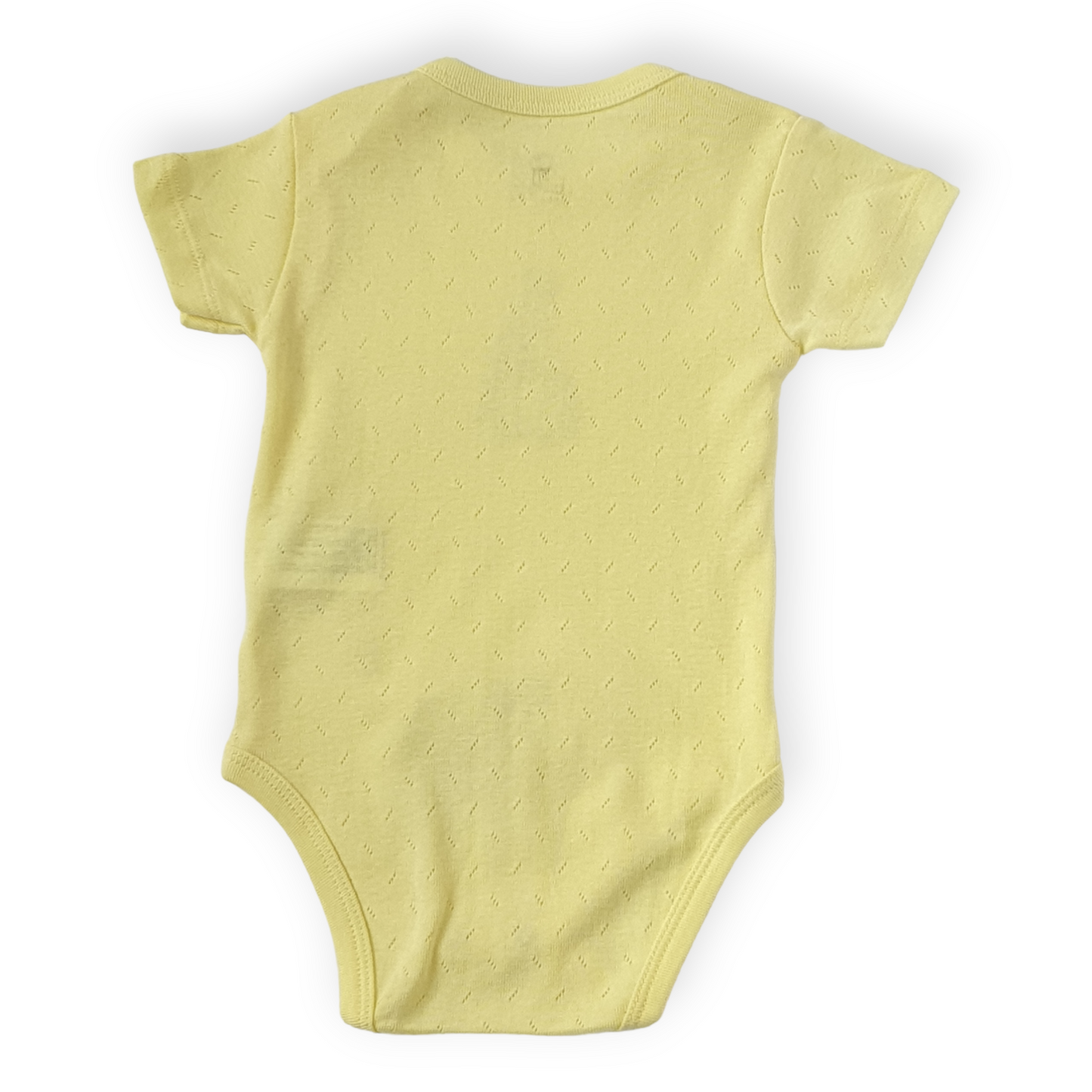 Basic Yellow Body with Animals-Animals, Body, Bodysuit, Boy, Catboy, Catgirl, Creeper, Girl, Onesie, Short Sleeve, SS23, Unisex, Yellow-BiBaby-[Too Twee]-[Tootwee]-[baby]-[newborn]-[clothes]-[essentials]-[toys]-[Lebanon]