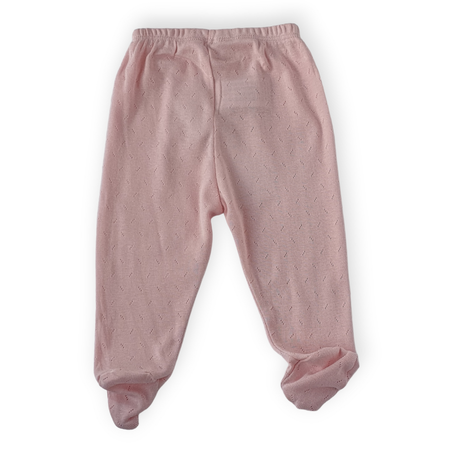 Basic Pink Footed Pants with Bunny-Bunny, Catgirl, catpants, Footed pants, Girl, Pants, Pink, SS23-BiBaby-[Too Twee]-[Tootwee]-[baby]-[newborn]-[clothes]-[essentials]-[toys]-[Lebanon]