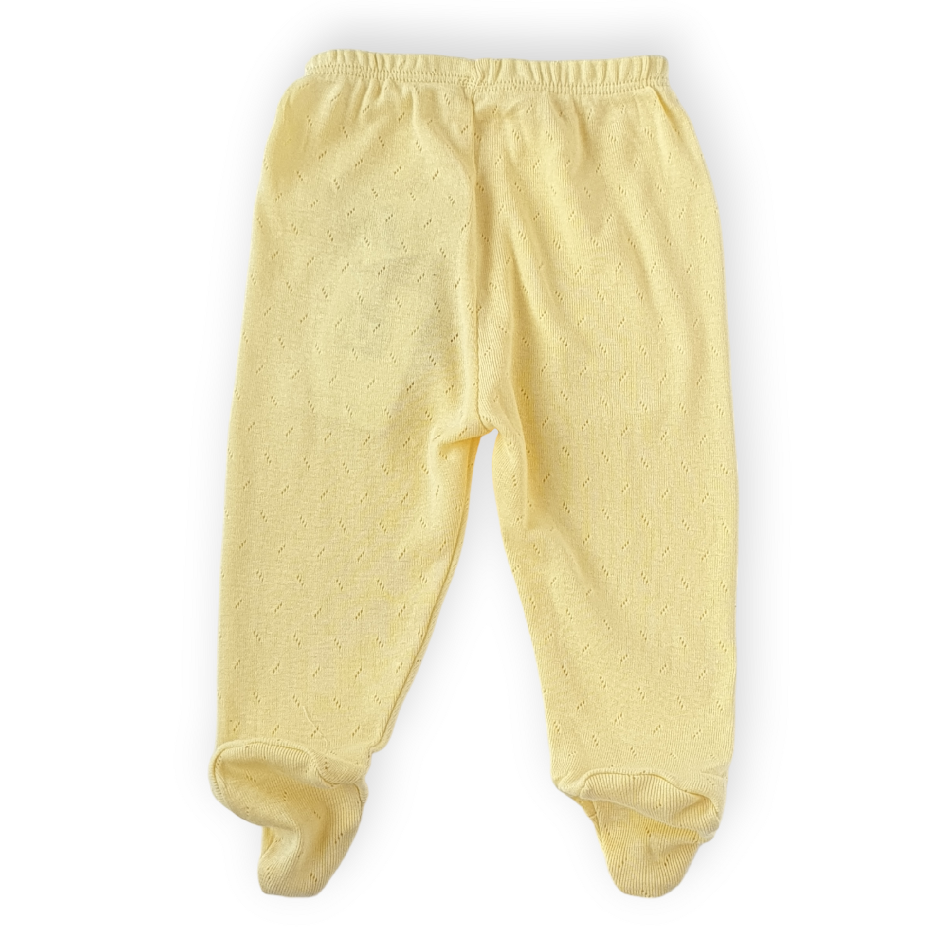 Basic Yellow Footed Pants with Pears-Boy, Catboy, Catgirl, catpants, Footed pants, Girl, Pants, Pears, SS23, Unisex, Yellow-BiBaby-[Too Twee]-[Tootwee]-[baby]-[newborn]-[clothes]-[essentials]-[toys]-[Lebanon]