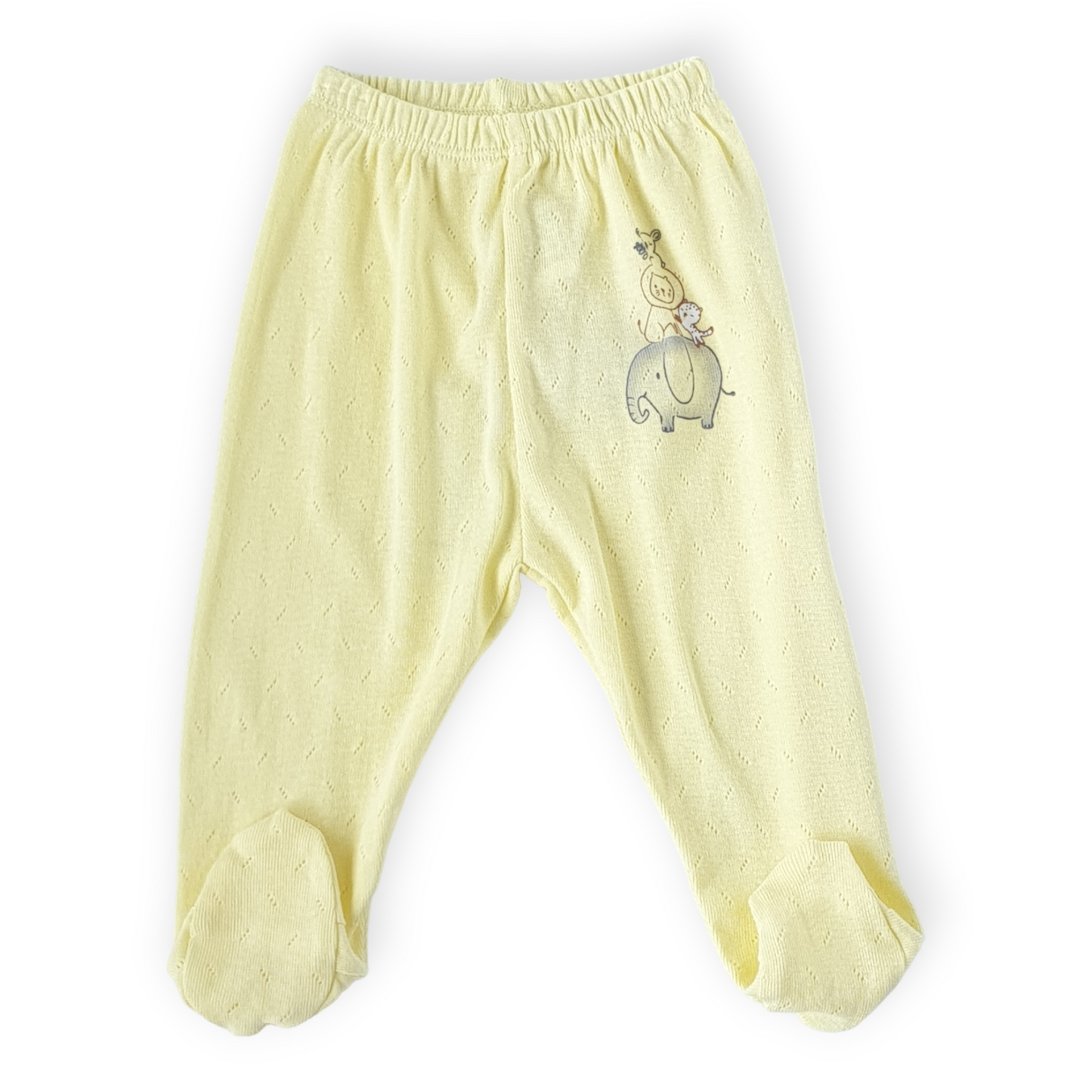 Basic Yellow Footed Pants with Animals