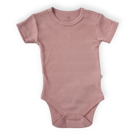 Basic Pink Stretch Body-Basic, Body, Bodysuit, Catgirl, Creeper, Girl, Onesie, Pink, Short sleeve, SS23-BiBaby-[Too Twee]-[Tootwee]-[baby]-[newborn]-[clothes]-[essentials]-[toys]-[Lebanon]