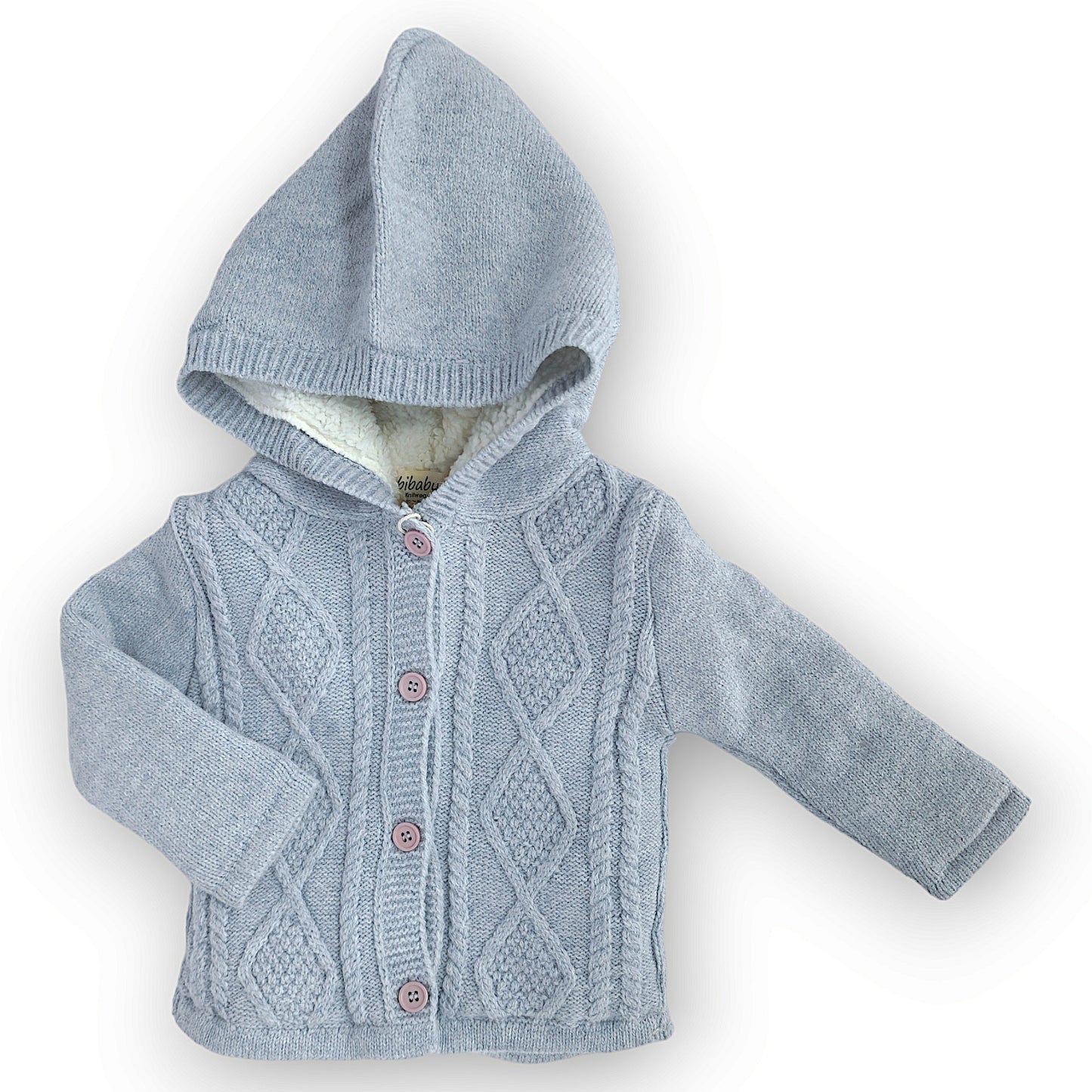 Light Blue Wellsoft Tricot Jacket with Hoodie