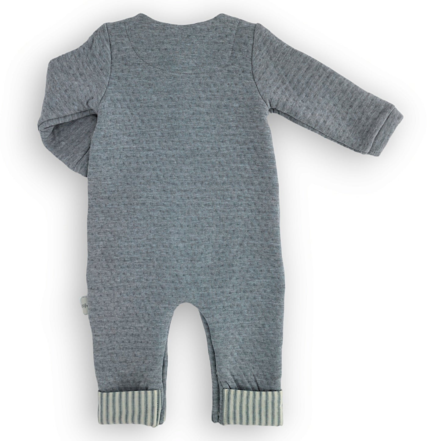 Ultra Soft Jumpsuit with Front Pocket-Boy, Catboy, catromper, Classy, Footless, FW23, Grey, Jumpsuit, Long sleeve, Overall, Pocket-Babydola-[Too Twee]-[Tootwee]-[baby]-[newborn]-[clothes]-[essentials]-[toys]-[Lebanon]
