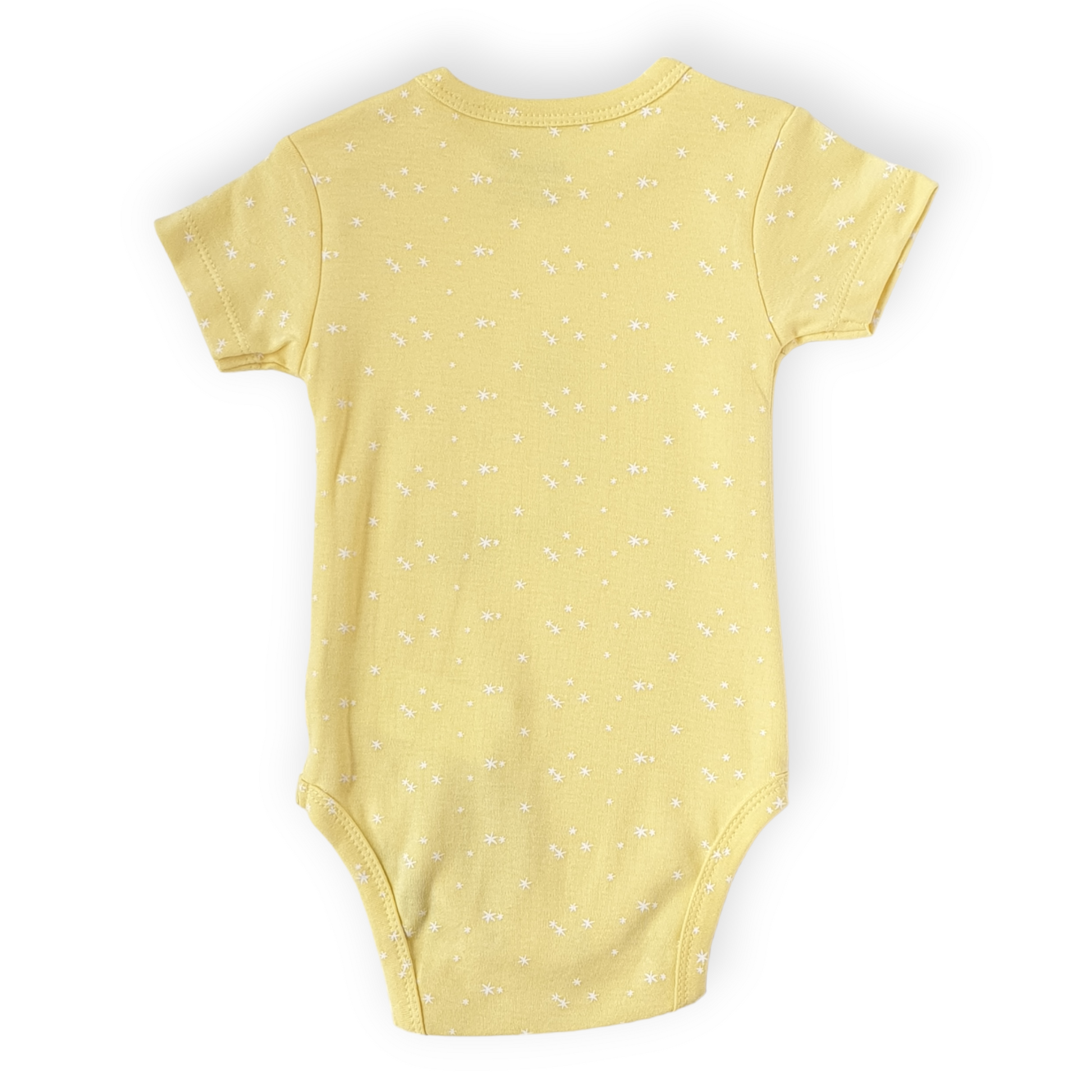 Organic Cotton Yellow Dandelion Body-Body, Bodysuit, Boy, Catboy, Catgirl, Creeper, Dandelion, Girl, Onesie, Short sleeve, SS23, Unisex, Yellow-Biorganic-[Too Twee]-[Tootwee]-[baby]-[newborn]-[clothes]-[essentials]-[toys]-[Lebanon]
