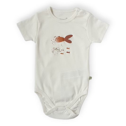 Organic Cotton Off-white Body with Fish