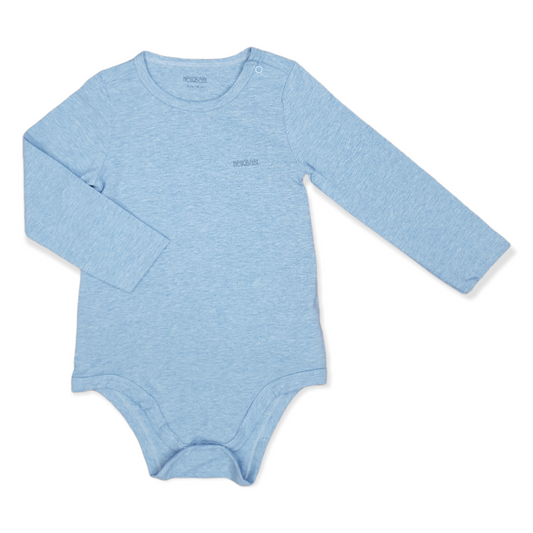 Hello Baby - Long Sleeve Blue Unisex Basic Body