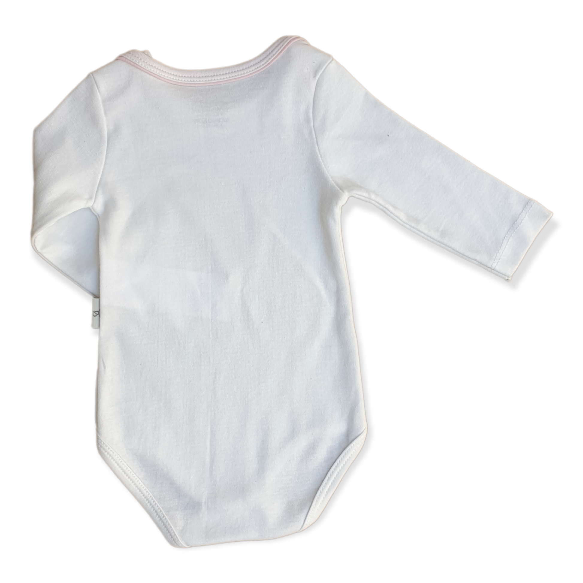 Organic Cotton Off-White Basic Baby Girl Body - Main Image