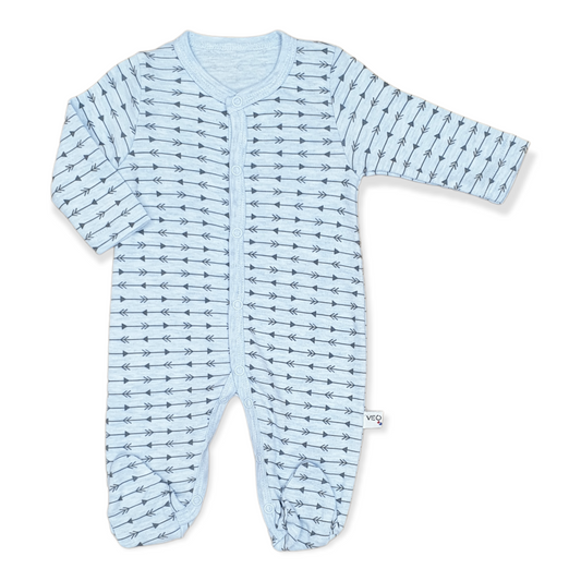 Arrows Unisex Jumpsuit-Arrows, Black, Blue, Boy, catboy, catgirl, catunisex, Footed, Girl, Jumpsuit, Long Sleeve, Unisex-VEO-[Too Twee]-[Tootwee]-[baby]-[newborn]-[clothes]-[essentials]-[toys]-[Lebanon]