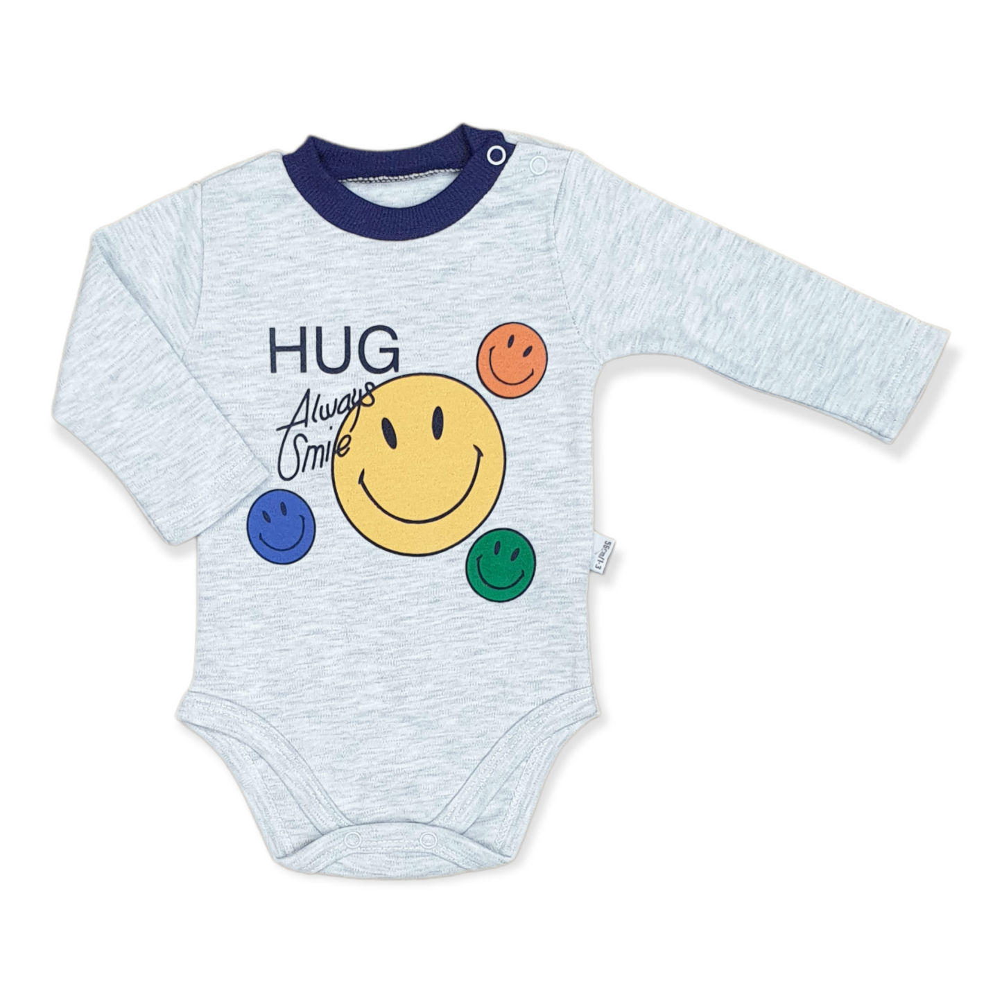 Puanbaby - Long Sleeve Always Smile Baby Boy Body