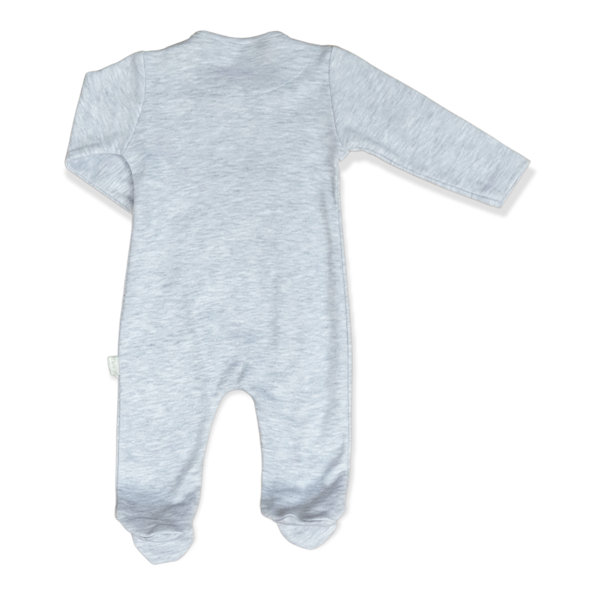 Grey Ciao Ciao Baby Girl Jumpsuit-Bear, Butterfly, catgirl, Ciao, Footed, Girl, Grey, Jumpsuit, Long Sleeve-Puan Baby-[Too Twee]-[Tootwee]-[baby]-[newborn]-[clothes]-[essentials]-[toys]-[Lebanon]