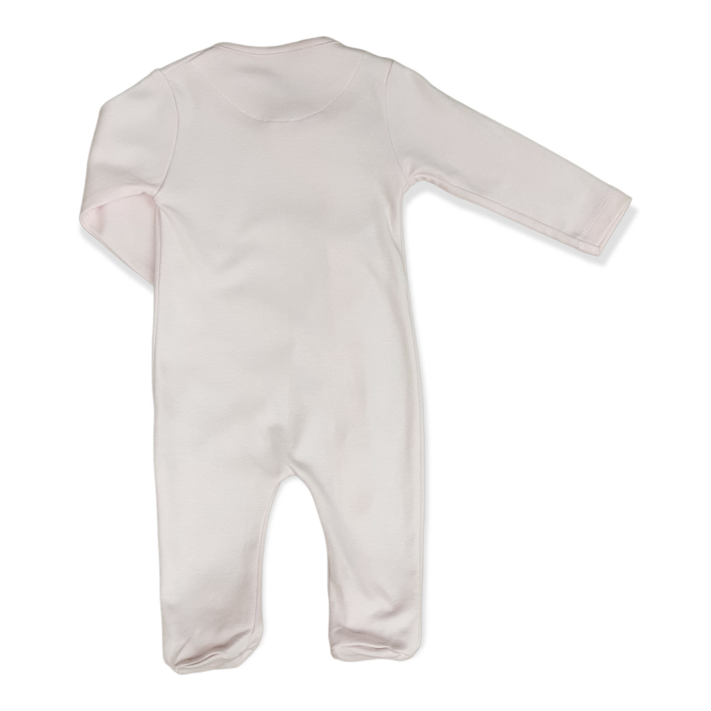 Pink Ciao Ciao Baby Girl Jumpsuit-Bear, Butterfly, catgirl, Ciao, Footed, Girl, Jumpsuit, Long Sleeve, Pink-Puan Baby-[Too Twee]-[Tootwee]-[baby]-[newborn]-[clothes]-[essentials]-[toys]-[Lebanon]