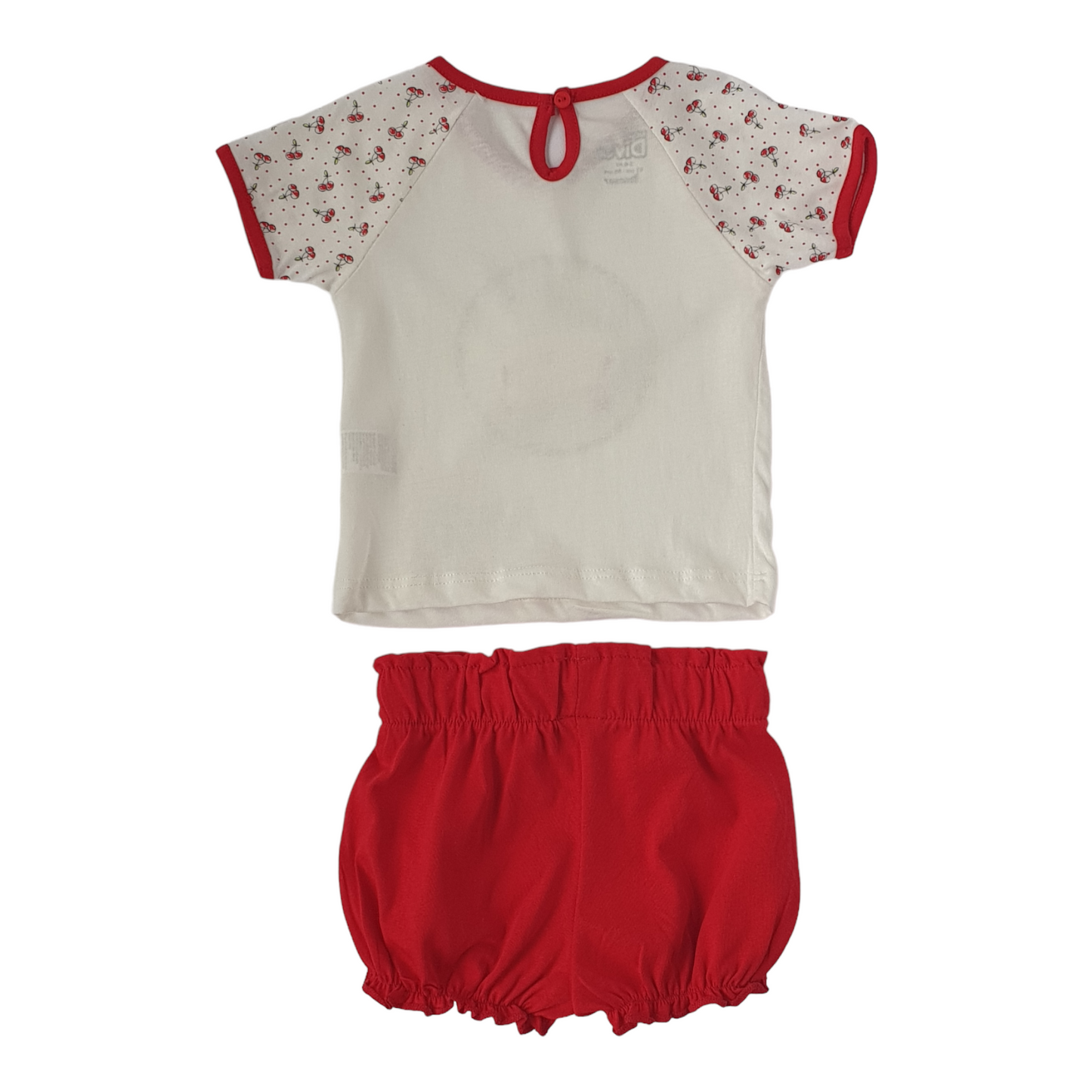 Cherry White and Red Set-Catgirl, Catset2pcs, Cherry, Girl, Love, Red, Set, Short sleeve, Shorts, SS23, Top, White-Divonette-[Too Twee]-[Tootwee]-[baby]-[newborn]-[clothes]-[essentials]-[toys]-[Lebanon]