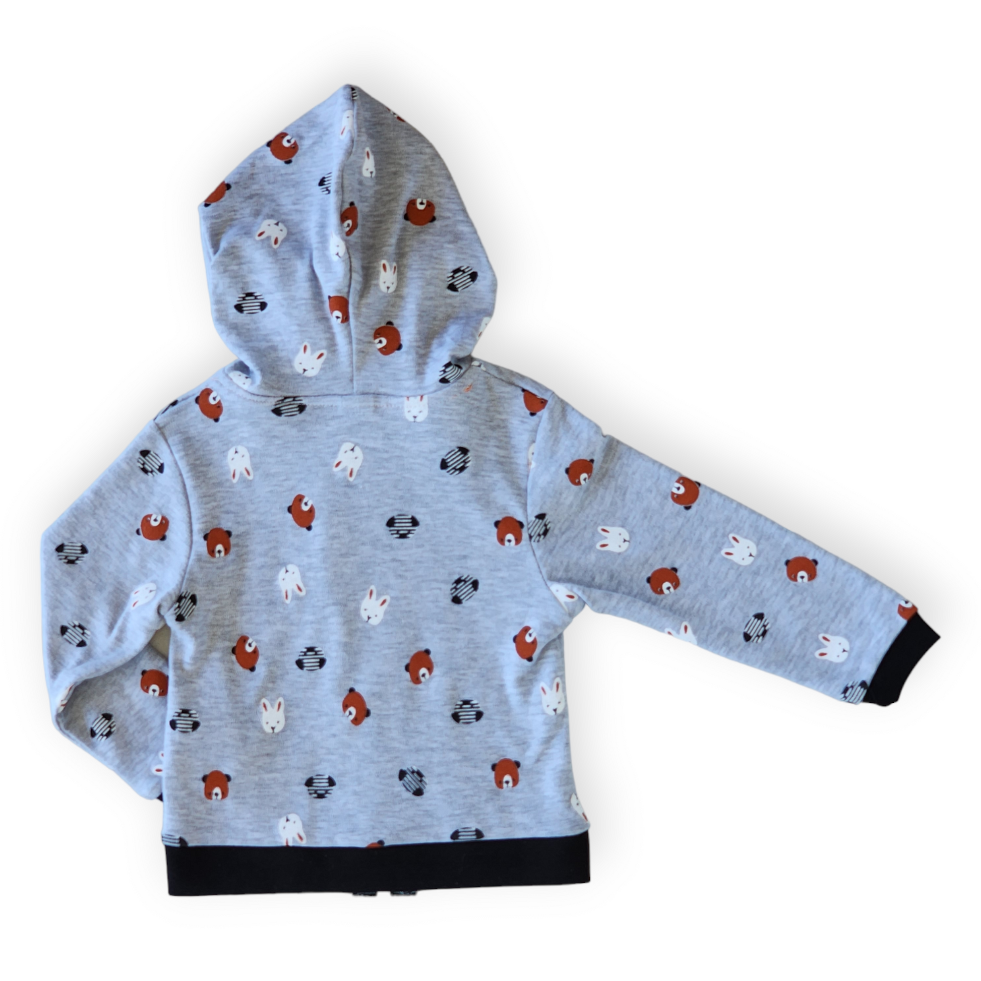 Animal Faces Jacket with Hoodie-Animals, Bear, Boy, catboy, catgirl, catjacket, catunisex, Coala, FW23, Girl, Jacket, Long Sleeve, Rabbit-Divonette-[Too Twee]-[Tootwee]-[baby]-[newborn]-[clothes]-[essentials]-[toys]-[Lebanon]