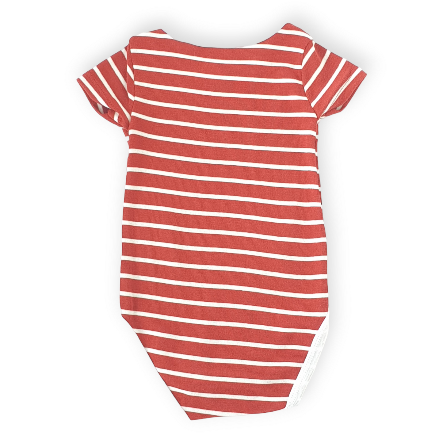 Maroon and White Striped Unisex Body