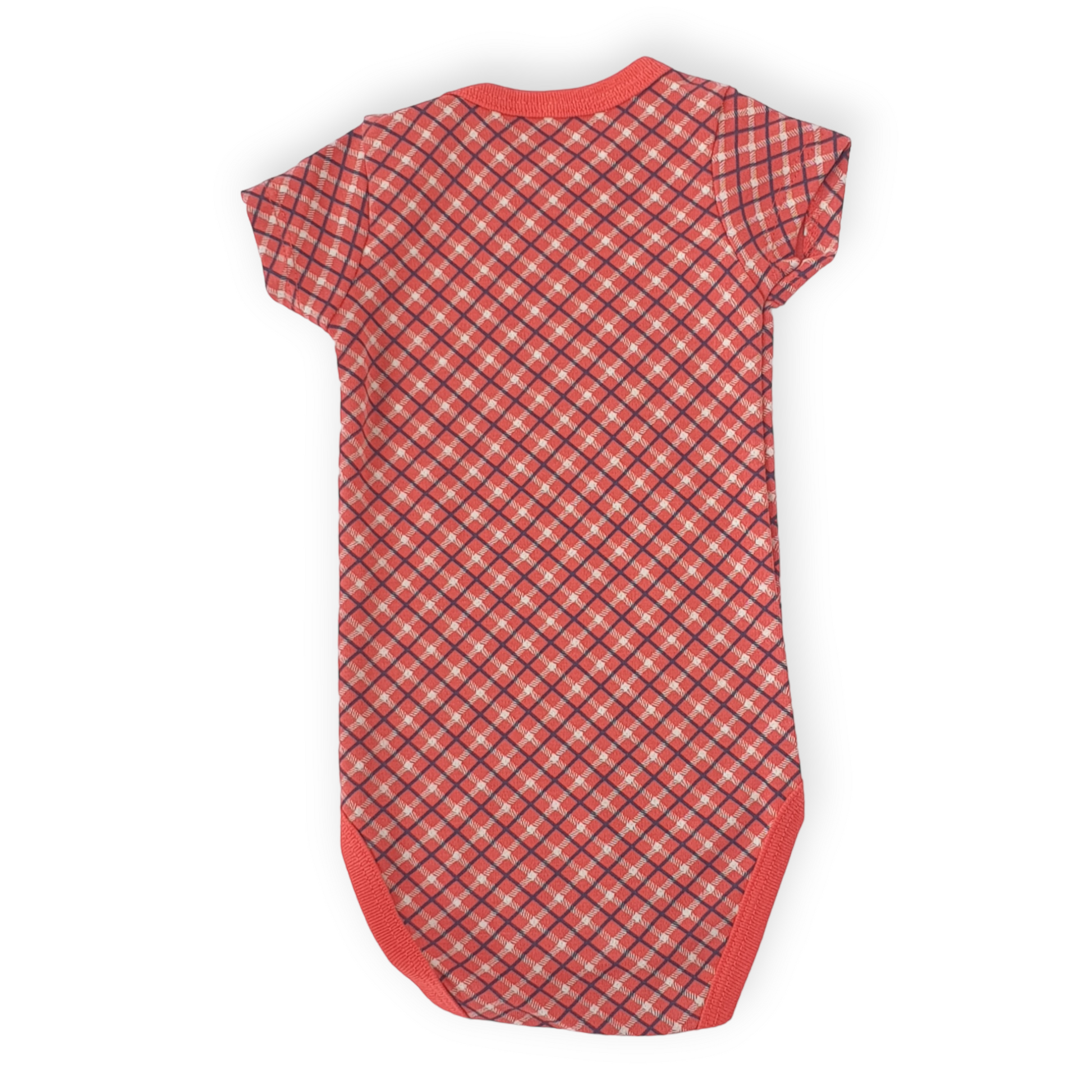 Red Square Patterned Body-Black, Body, Bodysuit, Boy, Catboy, Catgirl, Catunisex, Creeper, Girl, Grey, Onesie, Short Sleeve, SS23, Tie-Fuar Baby-[Too Twee]-[Tootwee]-[baby]-[newborn]-[clothes]-[essentials]-[toys]-[Lebanon]