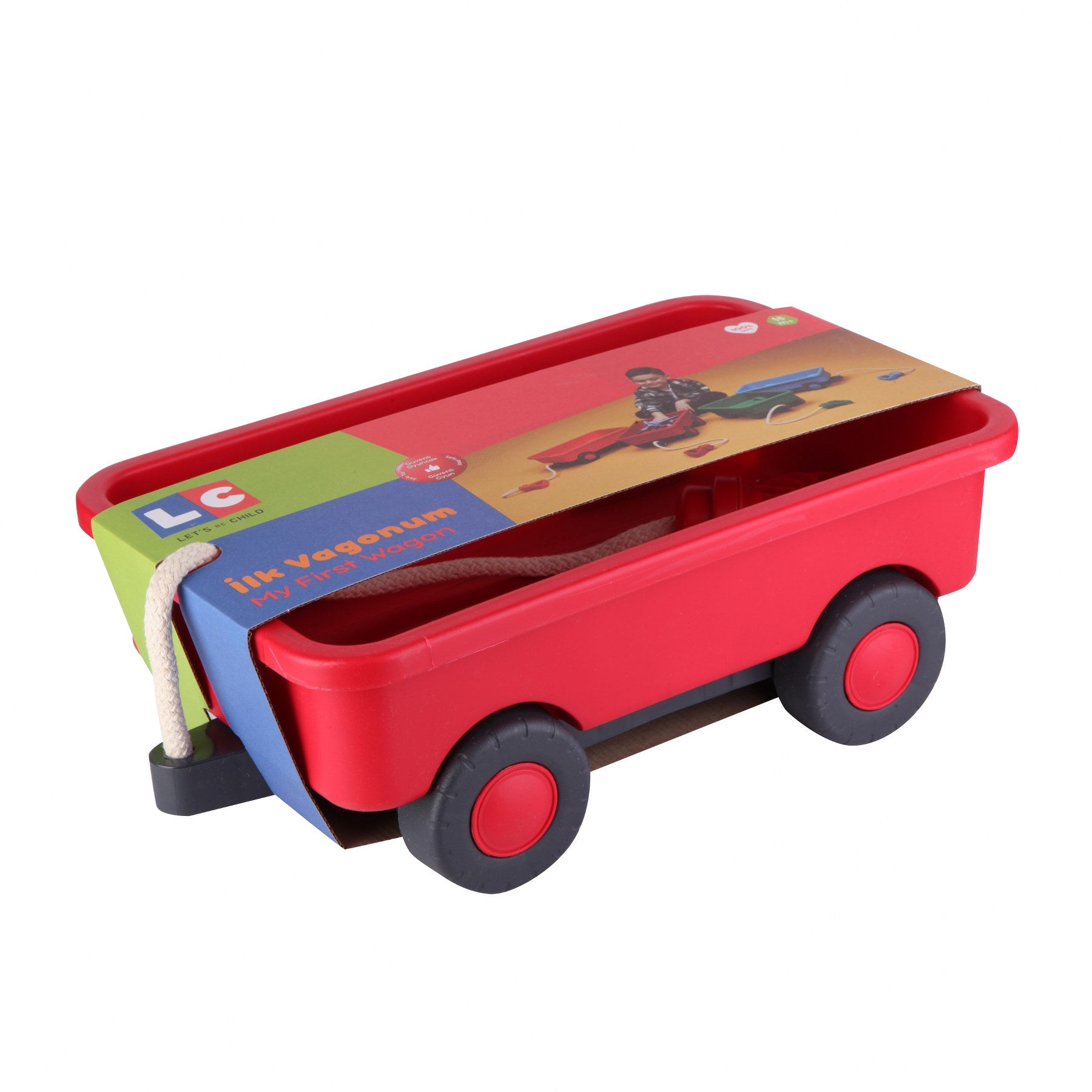 My First Wagon-Car, catveh, Communication, Construction, Coordination, Green, Imagination, Language, Loader, Motor, Pretend, Red. Orange, Skills, Toy, Truck, Wheels-Let's Be Child-[Too Twee]-[Tootwee]-[baby]-[newborn]-[clothes]-[essentials]-[toys]-[Lebanon]