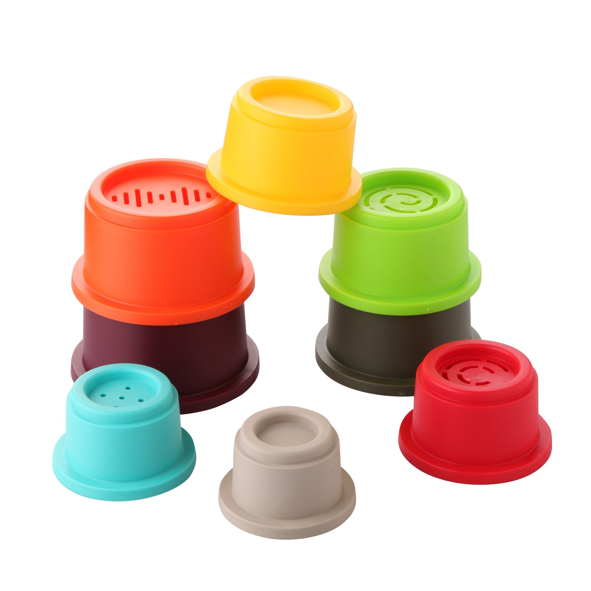 Stack Up Cups-Blocks, Build, catedu, Communication, Coordination, Cups, Imagination, Language, Motor, Pretend, Skills, Stack, Tower-Let's Be Child-[Too Twee]-[Tootwee]-[baby]-[newborn]-[clothes]-[essentials]-[toys]-[Lebanon]