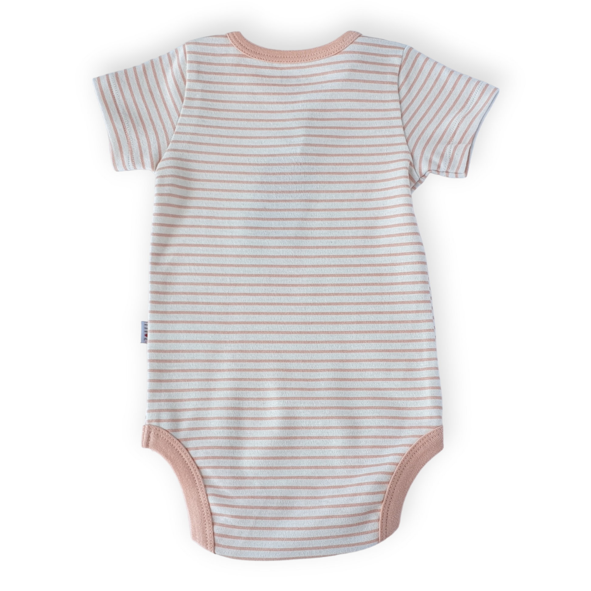 Organic Cotton Sea You Striped Body-Body, Bodysuit, Catgirl, Creeper, Girl, Onesie, Pink, Sea, Short sleeve, SS23, Striped-Mother Love-[Too Twee]-[Tootwee]-[baby]-[newborn]-[clothes]-[essentials]-[toys]-[Lebanon]