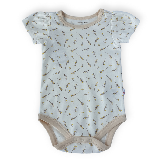 Organic Cotton Twigs Short Sleeve Body-Body, Bodysuit, Boy, Catboy, Catgirl, Catunisex, Creeper, Girl, Off-white, Onesie, Short sleeve, SS23, Twigs-Mother Love-[Too Twee]-[Tootwee]-[baby]-[newborn]-[clothes]-[essentials]-[toys]-[Lebanon]