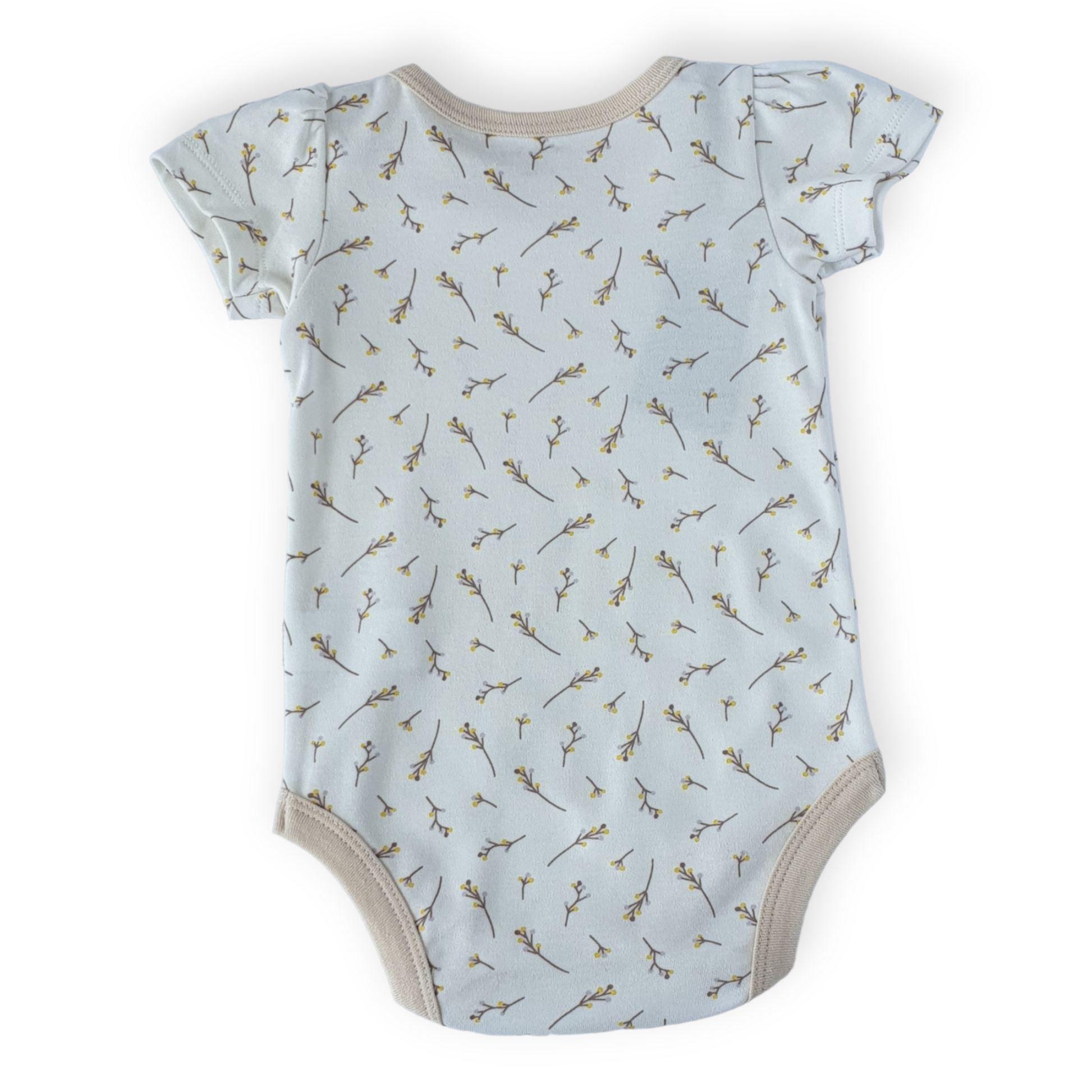 Organic Cotton Twigs Short Sleeve Body-Body, Bodysuit, Boy, Catboy, Catgirl, Catunisex, Creeper, Girl, Off-white, Onesie, Short sleeve, SS23, Twigs-Mother Love-[Too Twee]-[Tootwee]-[baby]-[newborn]-[clothes]-[essentials]-[toys]-[Lebanon]