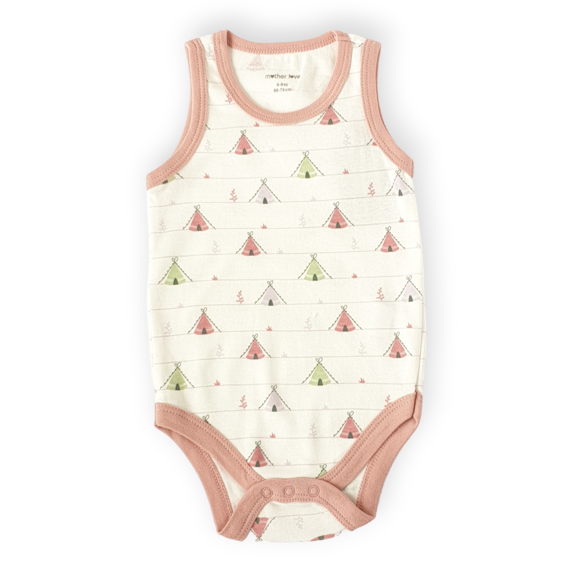 Organic Cotton Camping Off-White Sleeveless Body