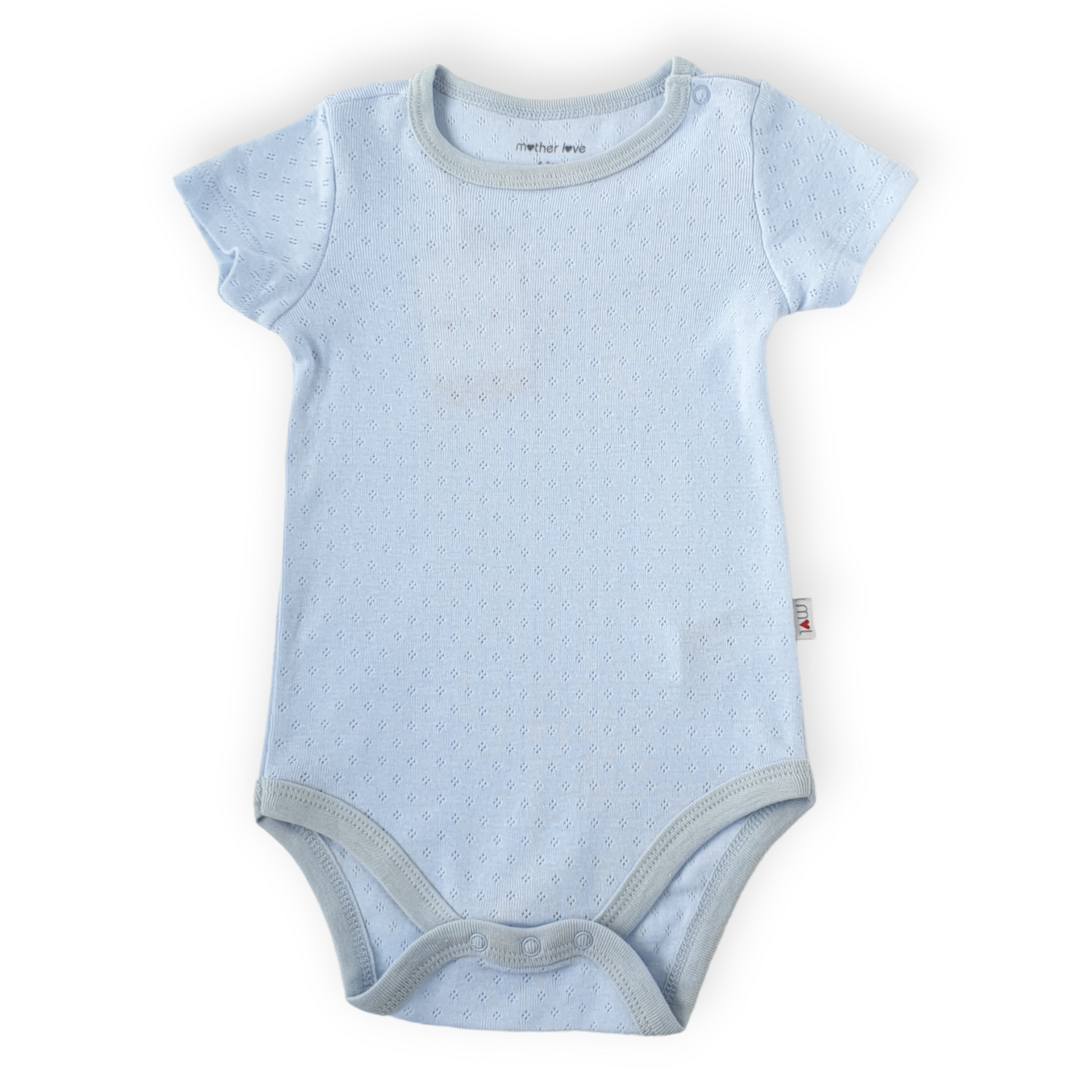Blue Squares Short Sleeve Body-Body, Bodysuit, Boy, Catboy, Catgirl, Catunisex, Creeper, Girl, Heart, Onesie, Pink, Short sleeve, SS23-Mother Love-[Too Twee]-[Tootwee]-[baby]-[newborn]-[clothes]-[essentials]-[toys]-[Lebanon]