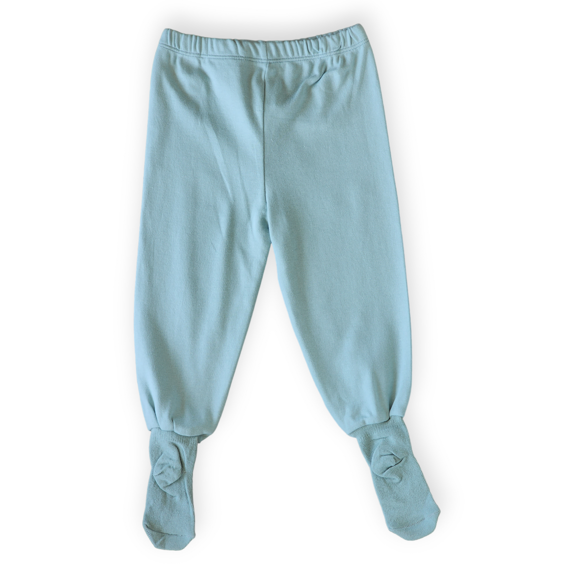 Organic Cotton Cyan My Cool Days Pants-Boy, catboy, catgirl, catpants, catunisex, Cool, Cyan, Days, Footed, FW23, Girl, Pants, Unisex-Mother Love-[Too Twee]-[Tootwee]-[baby]-[newborn]-[clothes]-[essentials]-[toys]-[Lebanon]