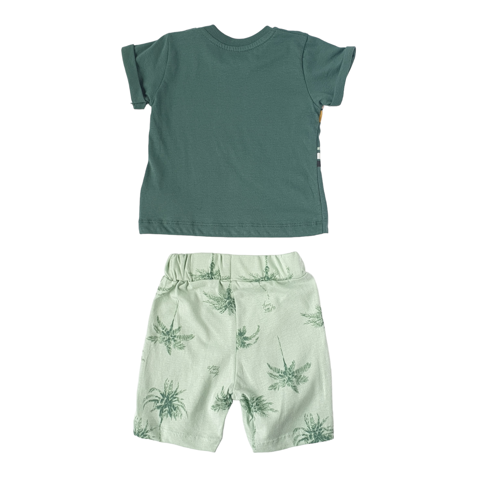 Wild Surf Green Set-Boy, Catboy, Catgirl, Catset2pcs, Girl, Green, Set, Short sleeve, Shorts, SS23, Surf, Top-MiniWorld-[Too Twee]-[Tootwee]-[baby]-[newborn]-[clothes]-[essentials]-[toys]-[Lebanon]