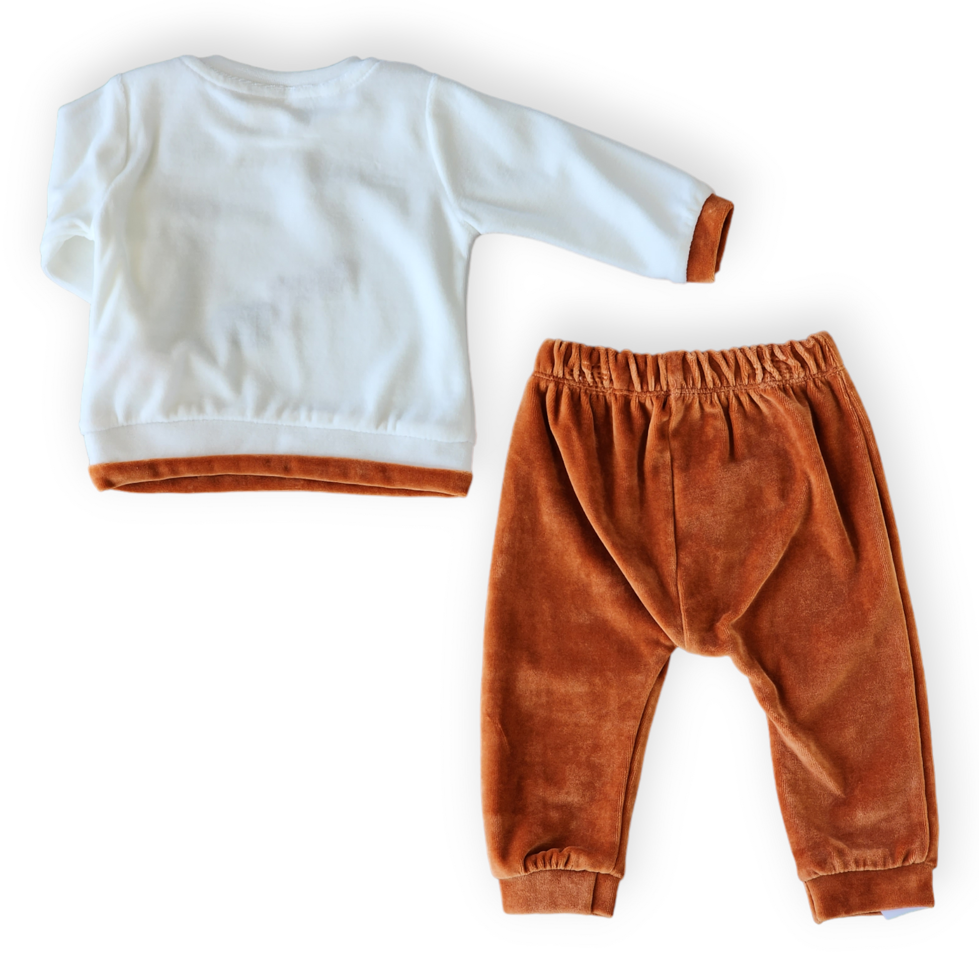 Happy in The Forest Brown Set-Bear, Boy, Brown, catboy, catgirl, catset2pcs, catunisex, Forest, Friends, FW23, Girl, Long Sleeve, Nature, Pants, Set, Top, Unfooted, Unisex, Velour-MiniWorld-[Too Twee]-[Tootwee]-[baby]-[newborn]-[clothes]-[essentials]-[toys]-[Lebanon]