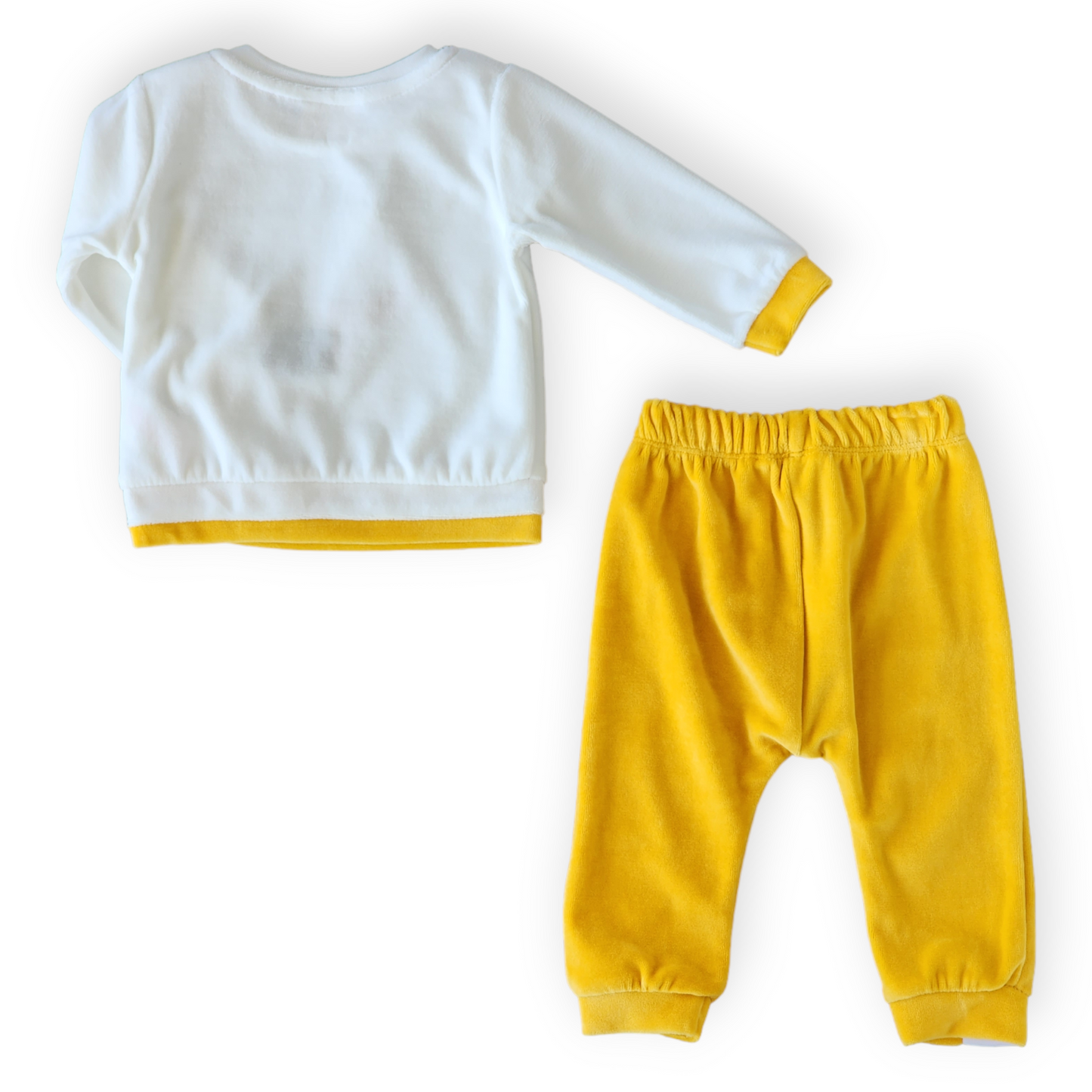 Happy in The Forest Yellow Set-Bear, Boy, catboy, catgirl, catset2pcs, catunisex, Forest, Friends, FW23, Girl, Long Sleeve, Nature, Pants, Set, Top, Unfooted, Unisex, Velour, Yellow-MiniWorld-[Too Twee]-[Tootwee]-[baby]-[newborn]-[clothes]-[essentials]-[toys]-[Lebanon]