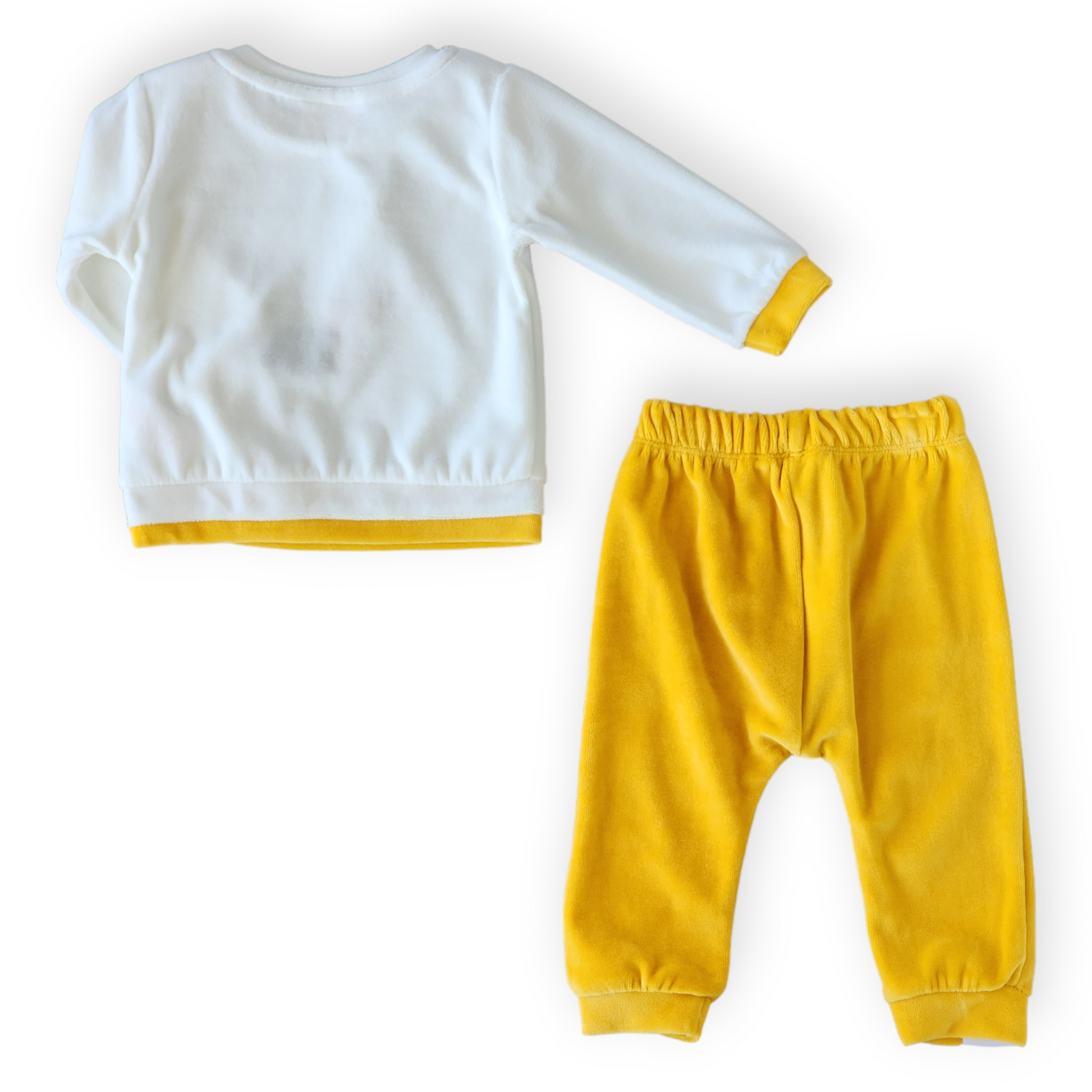Happy in The Forest Yellow Set-Bear, Boy, catboy, catgirl, catset2pcs, catunisex, Forest, Friends, FW23, Girl, Long Sleeve, Nature, Pants, Set, Top, Unfooted, Unisex, Velour, Yellow-MiniWorld-[Too Twee]-[Tootwee]-[baby]-[newborn]-[clothes]-[essentials]-[toys]-[Lebanon]