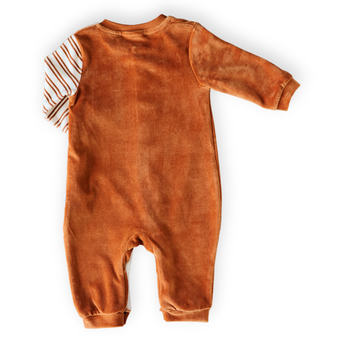 The Cool Bear Brown Velour Jumpsuit-Bear, Boy, Brown, catboy, catgirl, catunisex, Cool, FW23, Girl, Jumpsuit, Long Sleeve, Unfooted, Unisex, Velour-MiniWorld-[Too Twee]-[Tootwee]-[baby]-[newborn]-[clothes]-[essentials]-[toys]-[Lebanon]