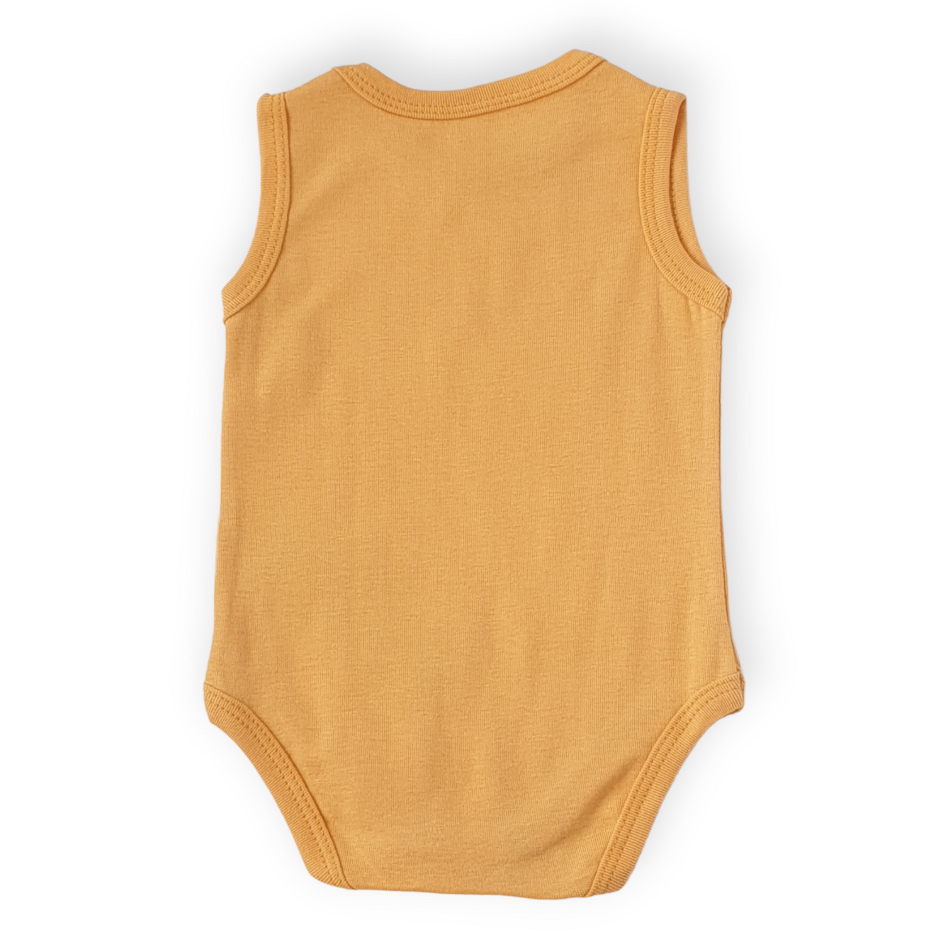 Basic Dark Yellow Sleeveless Body-Body, Bodysuit, Boy, Catboy, Catgirl, Creeper, Dark Yellow, Girl, Onesie, Plain, Sleeveless, SS23, Yellow-Puan Baby-[Too Twee]-[Tootwee]-[baby]-[newborn]-[clothes]-[essentials]-[toys]-[Lebanon]