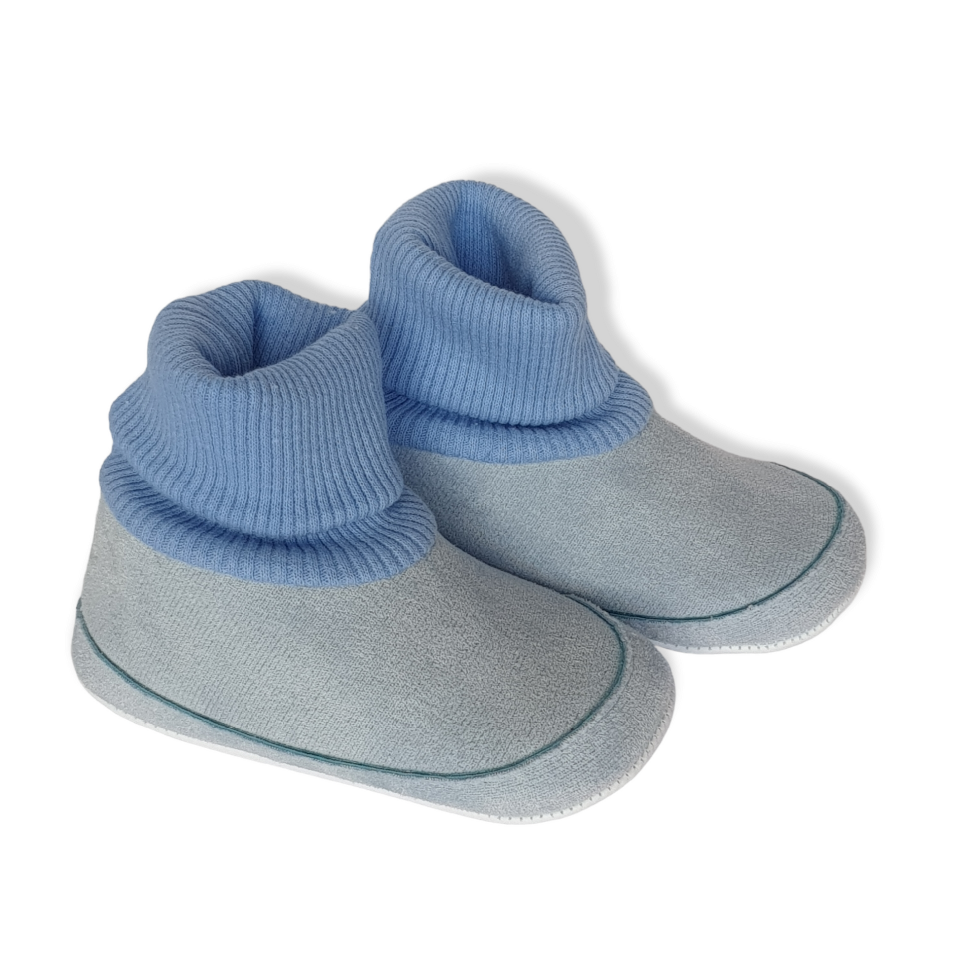 High Top Light Blue Baby Shoes